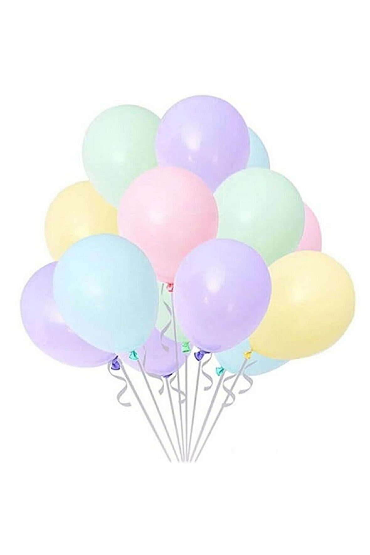 Makaron Balon Karışık Mini Boy 5 İnç 100 Adet