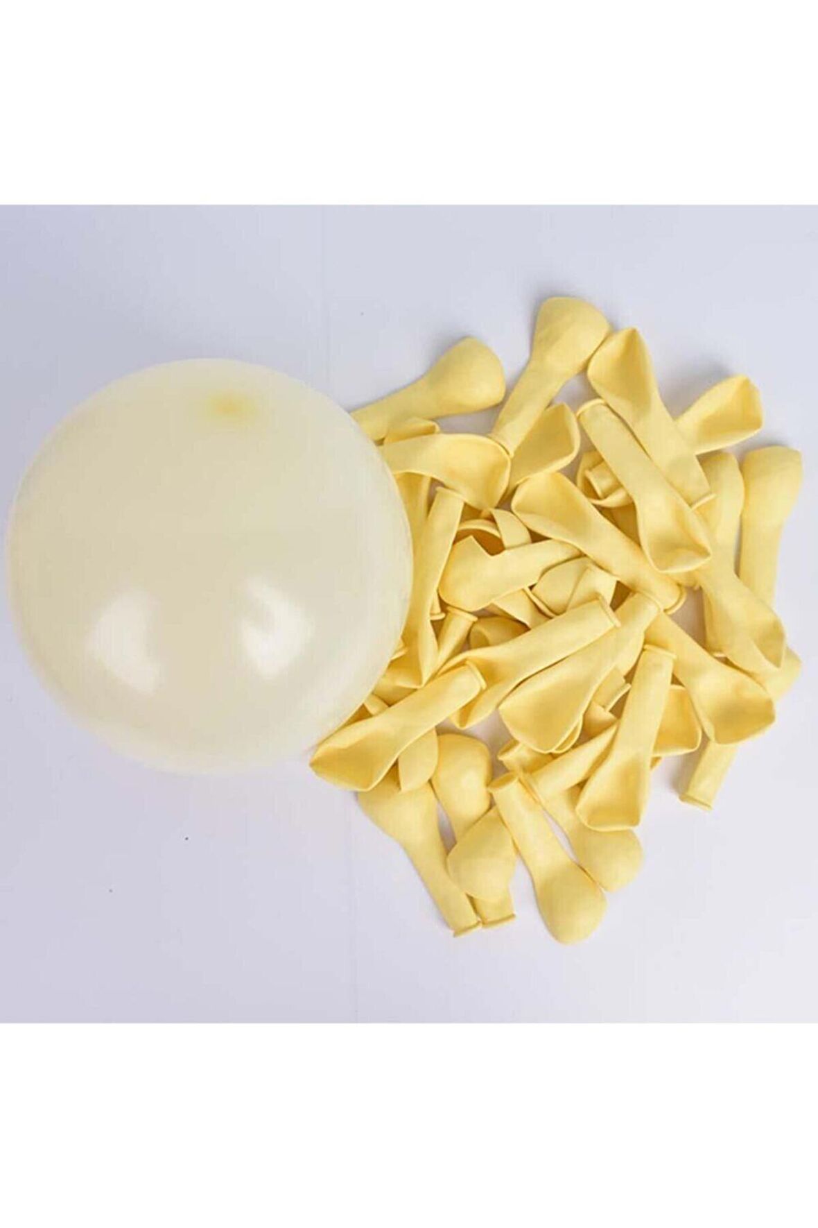 Balon Mini Makaron Sarı 6 Inç 100 Adet