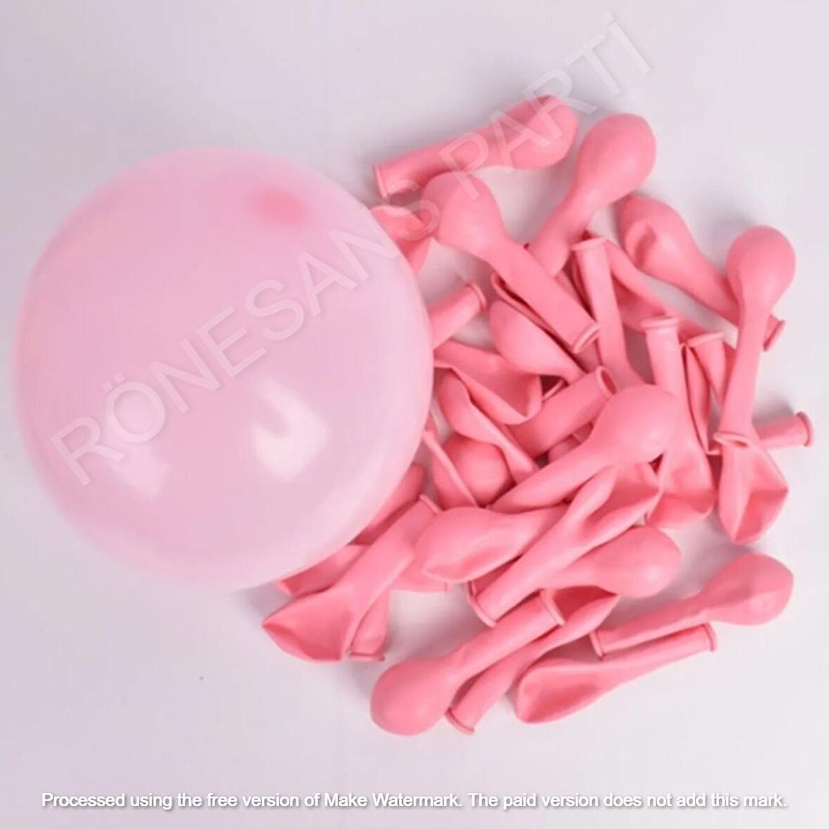 Mini Makaron Pembe Balon 6 İnç 100 Adet