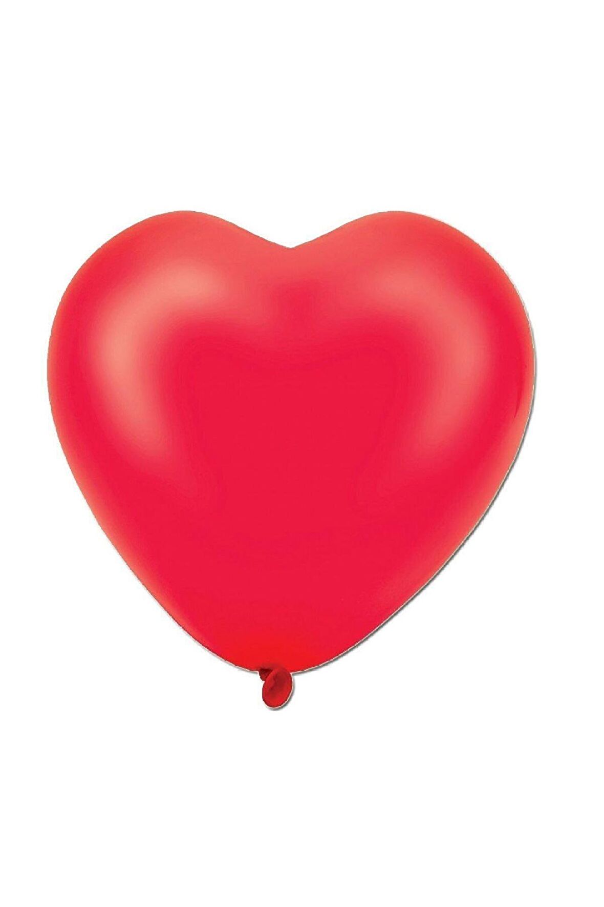Kalp Şekilli Kırmızı Pastel Balon 50 Adet