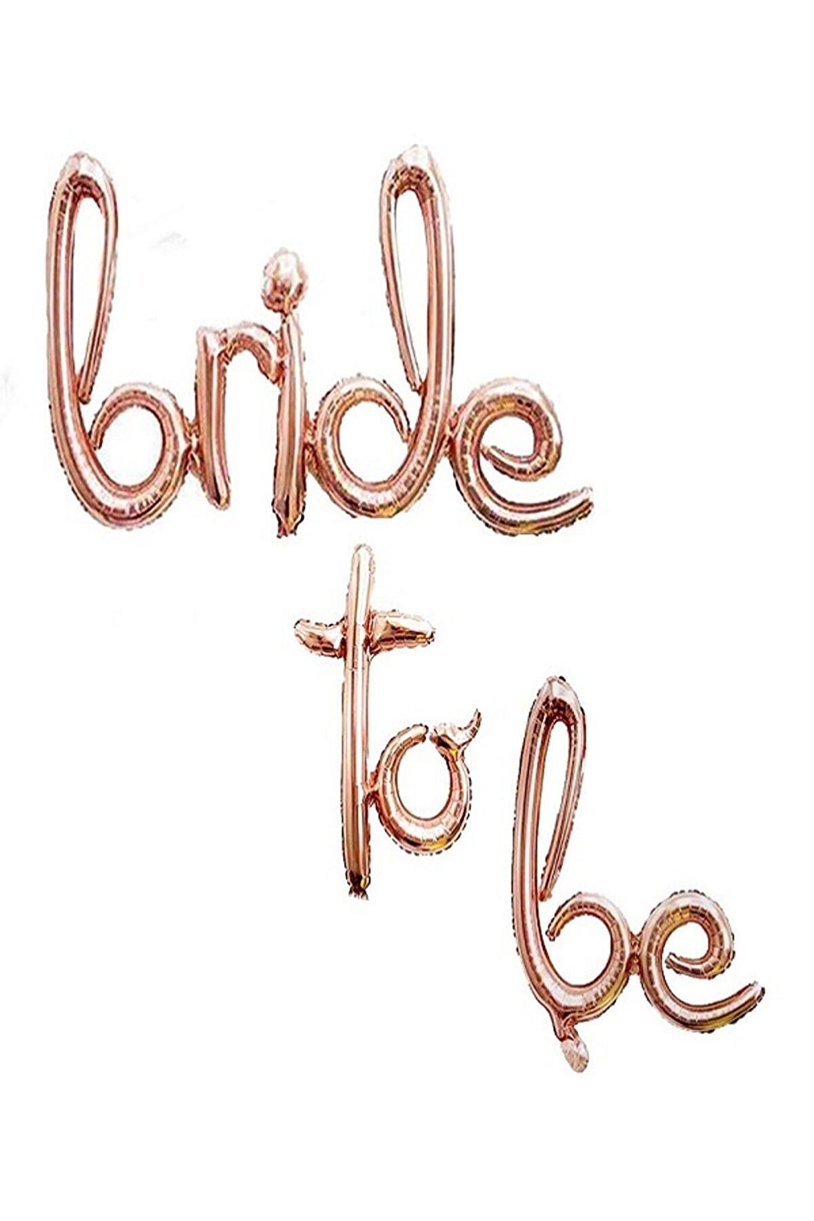 Bride To Be Rose Gold El Yazısı Folyo Balon Büyük Boy