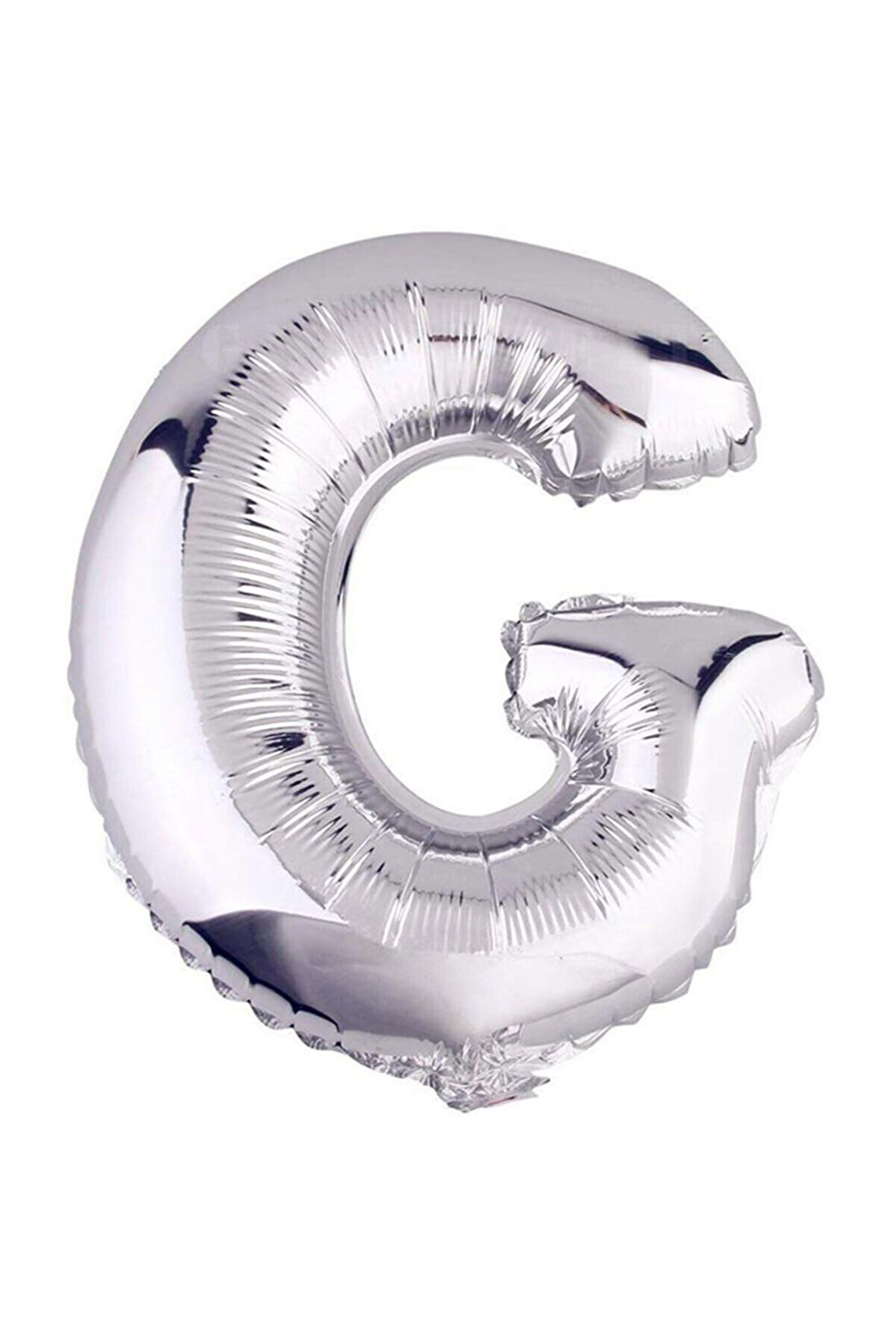 16" Inç 40 Cm Folyo Balon Gümüş Renk ''G'' Harfi