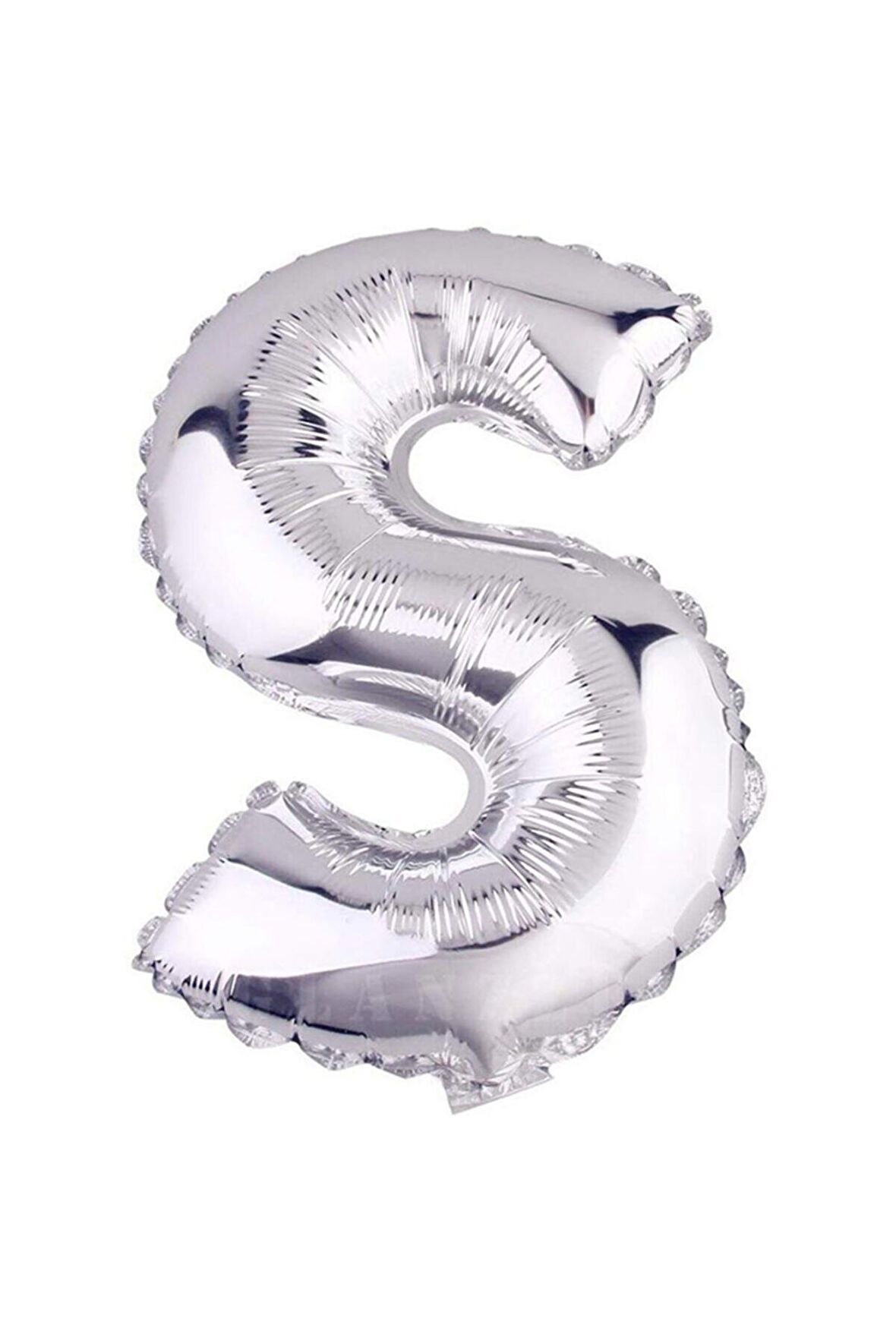16" Inç 40 Cm Folyo Balon Gümüş Renk '' S '' Harfi