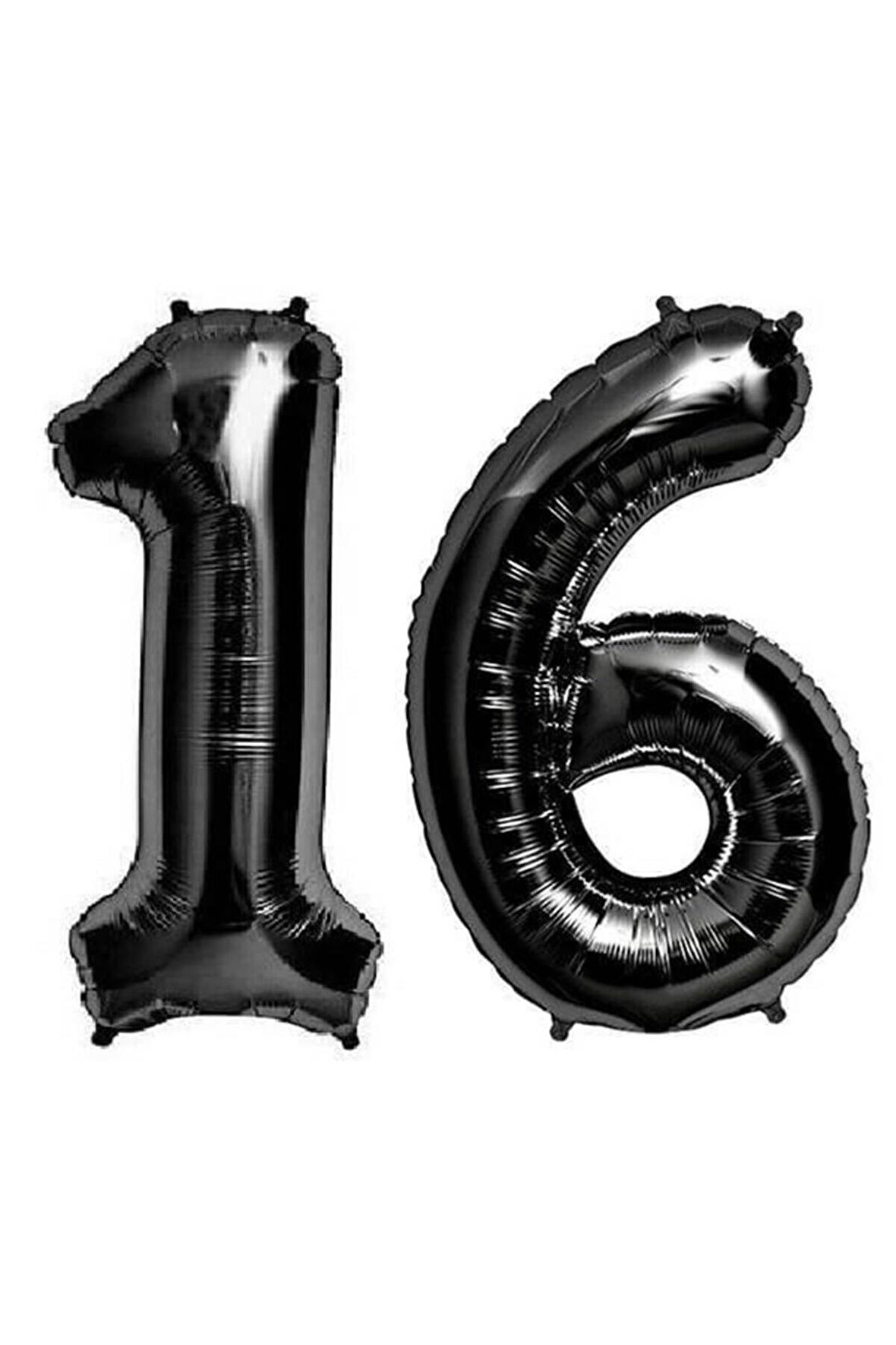 Folyo Balon Siyah 16 Rakamı 34 İnç 80 cm