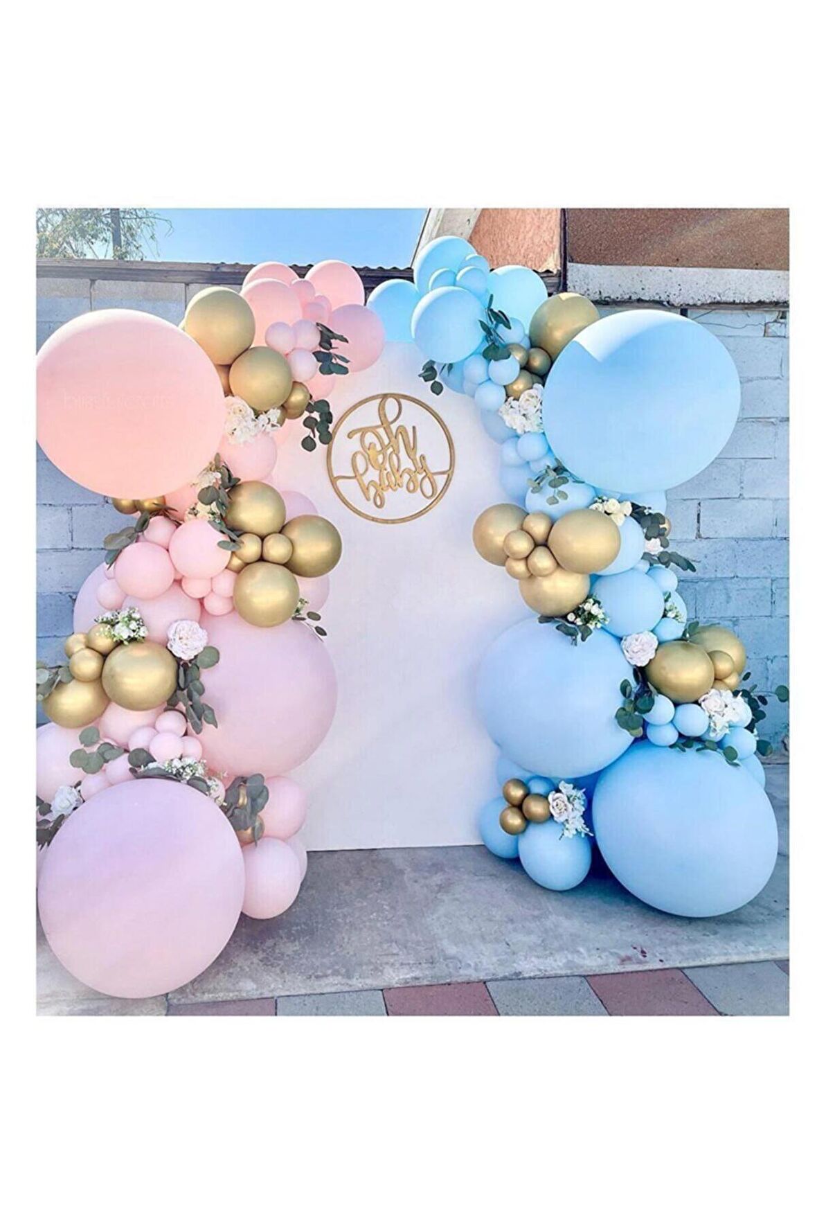Pembe Mavi Balon Seti Cinsiyet Belirleme 50 Adet