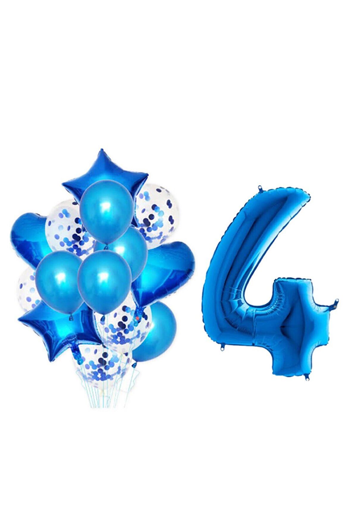 4 Yaş Mavi Folyo Set