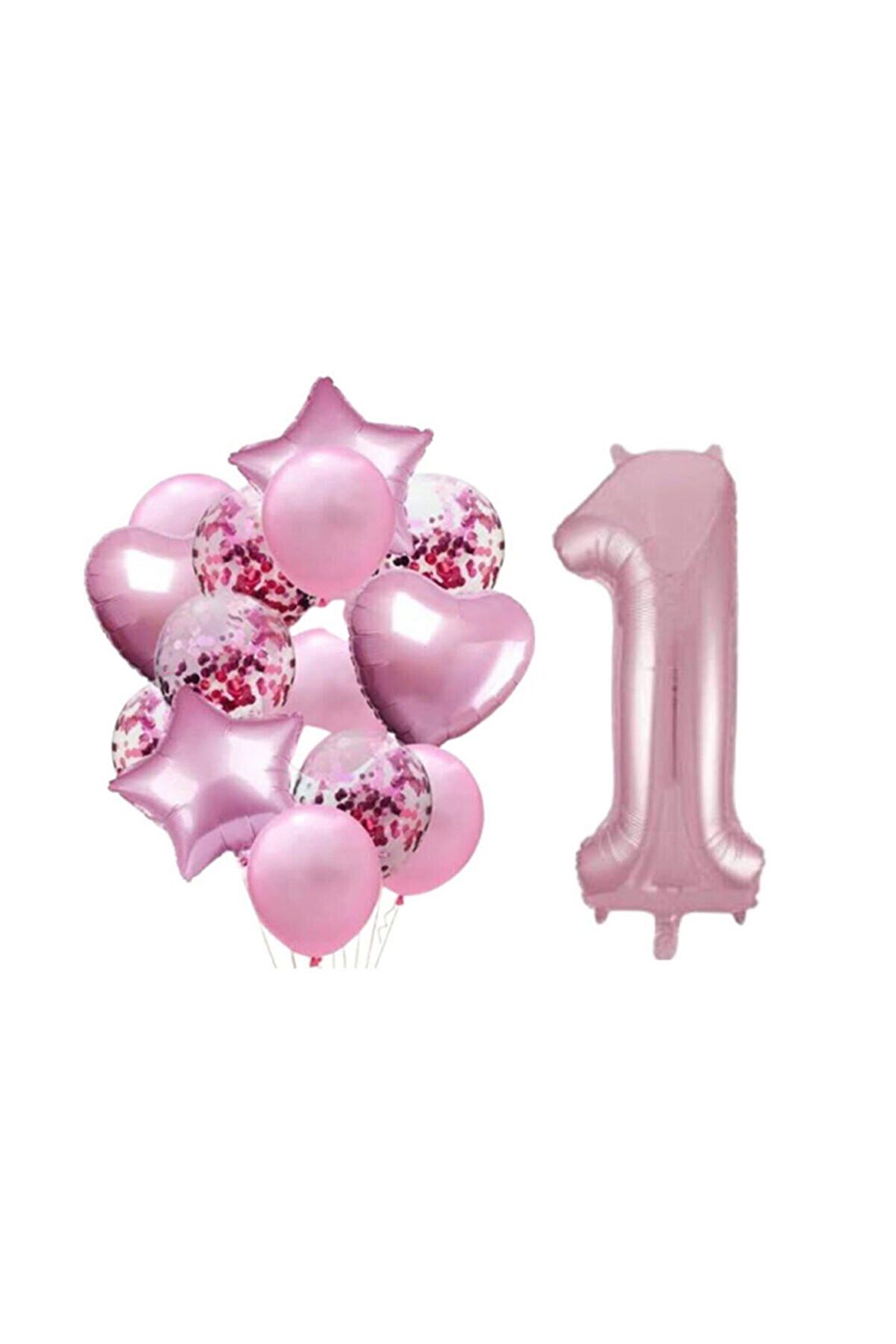 1 Yaş Pembe Folyo Set