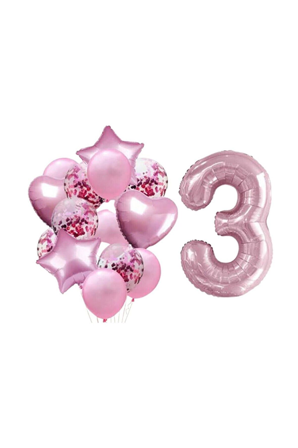 3 Yaş Pembe Folyo Set