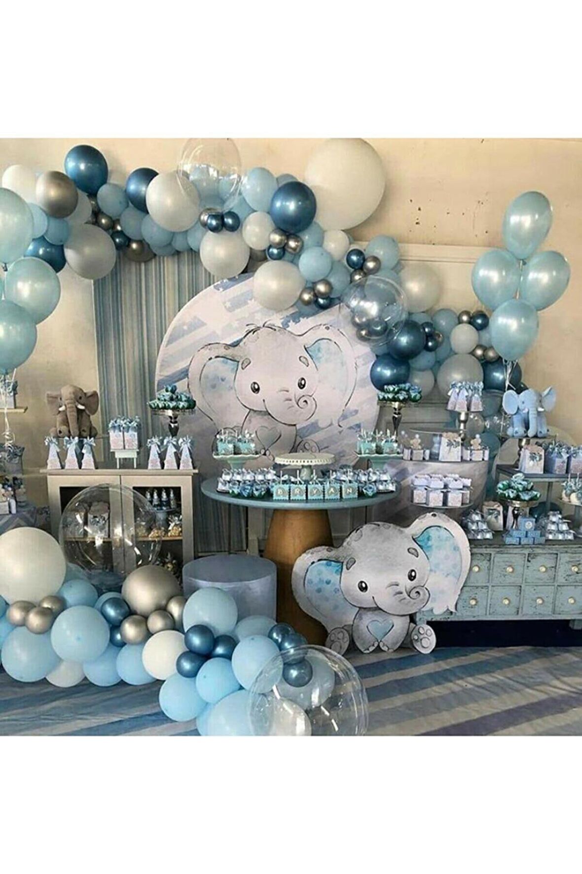Fil Konsept Balon Zincir 50 Adet + 5 Mt. Balon Zinciri