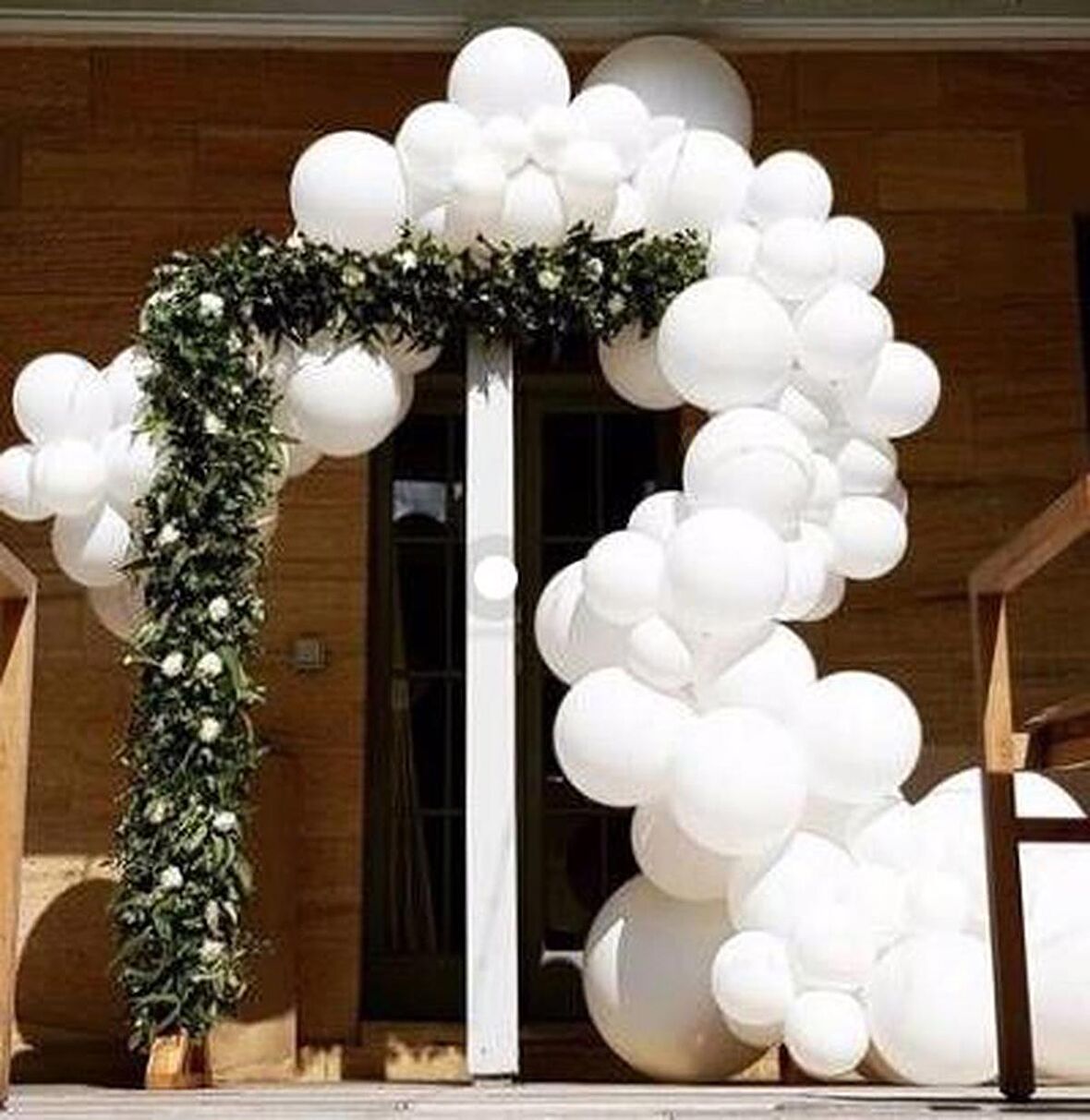 Pastel Beyaz Balon Seti 60 Adet