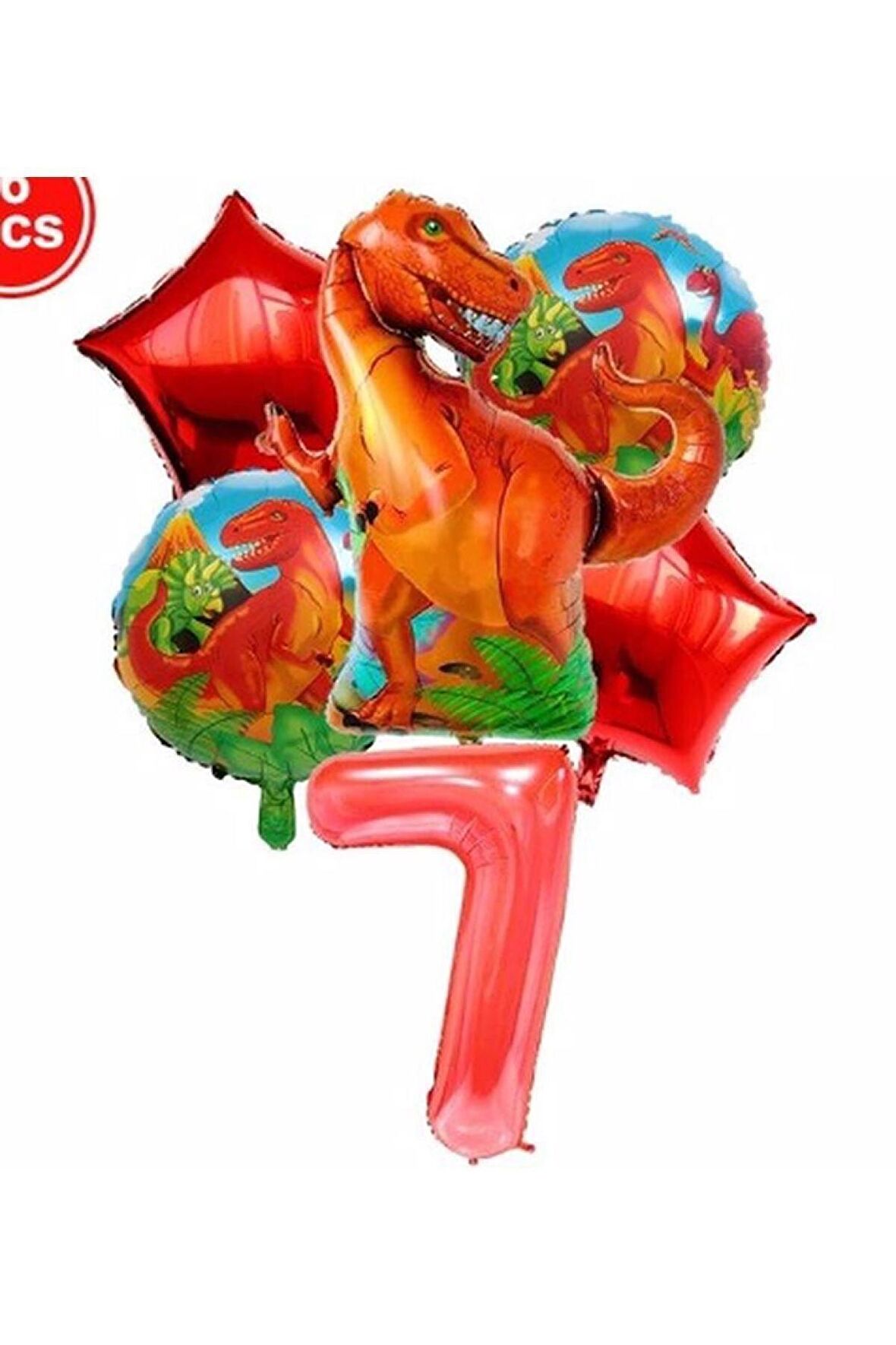 Dinazor Konsept Balon Konsept Doğum Günü Seti Yaş 7