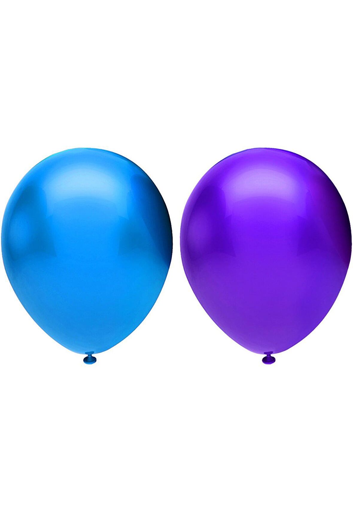 Metalik Balon Seti 50 Adet ( Koyu Mavi, Mor)