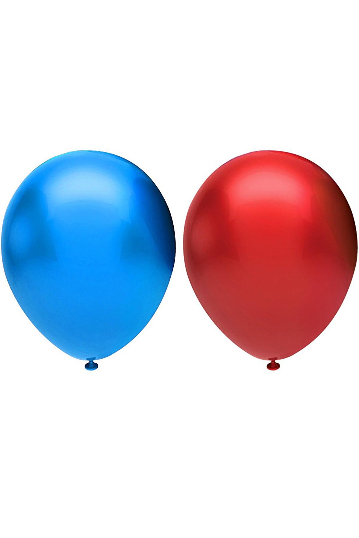 Metalik Balon Seti 50 Adet ( Koyu Mavi, Kırmızı)