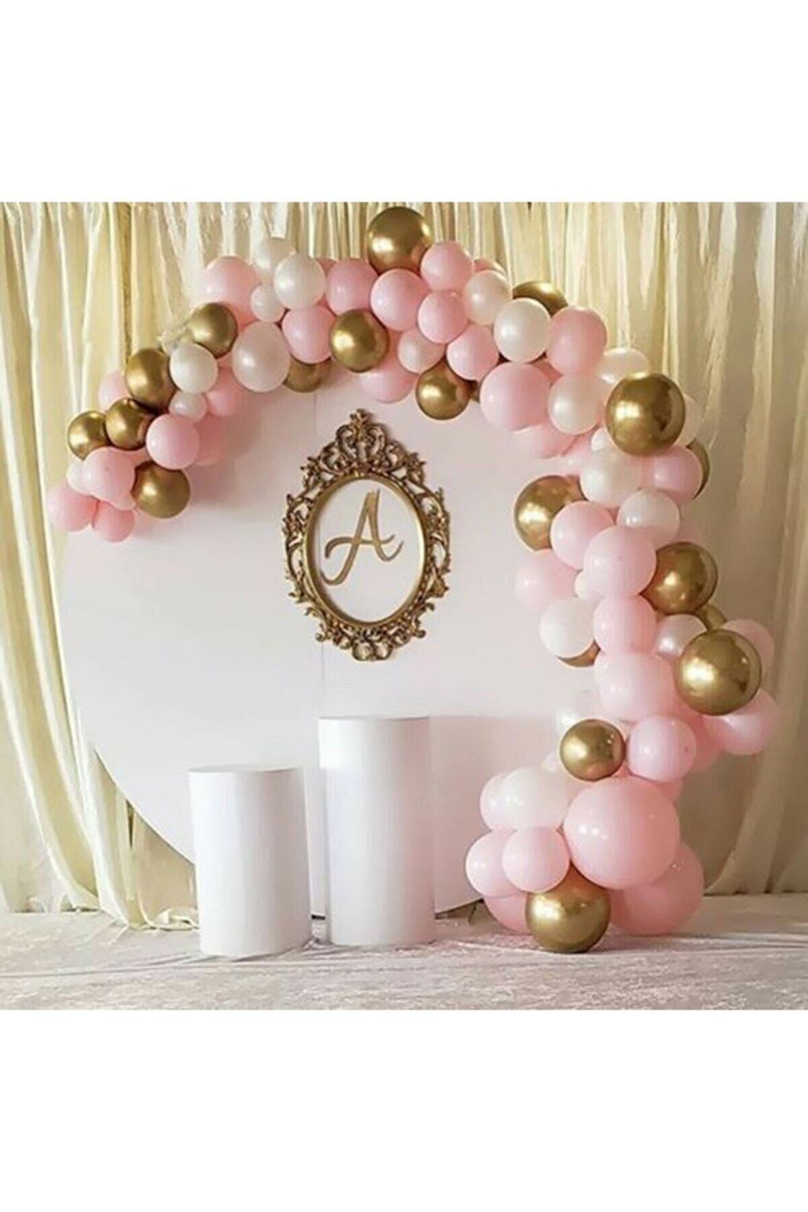 50 Adet  Parti Balonu  +Balon Zinciri Hediye