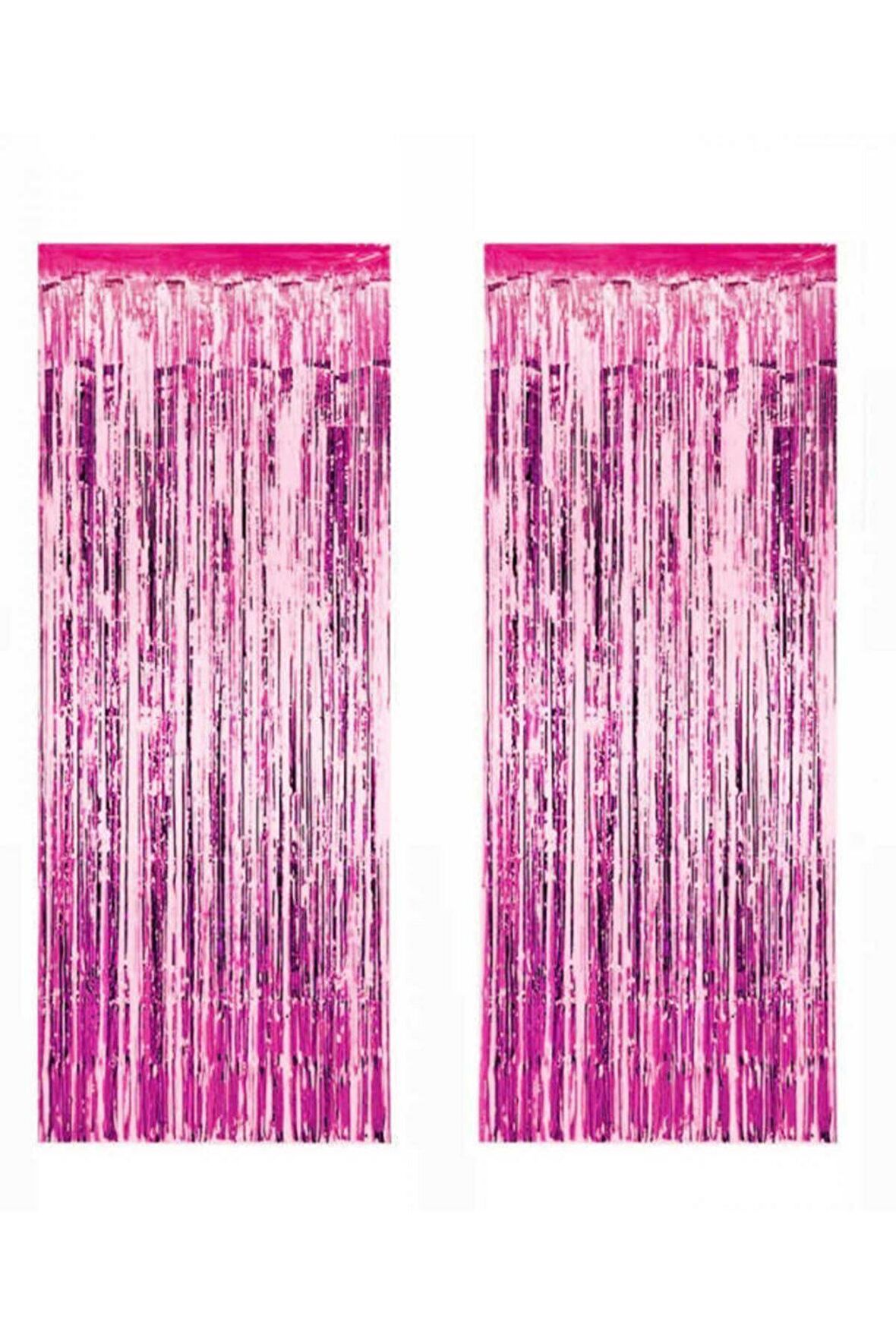 Pembe Metalize Arka Fon Kapı Püskülü