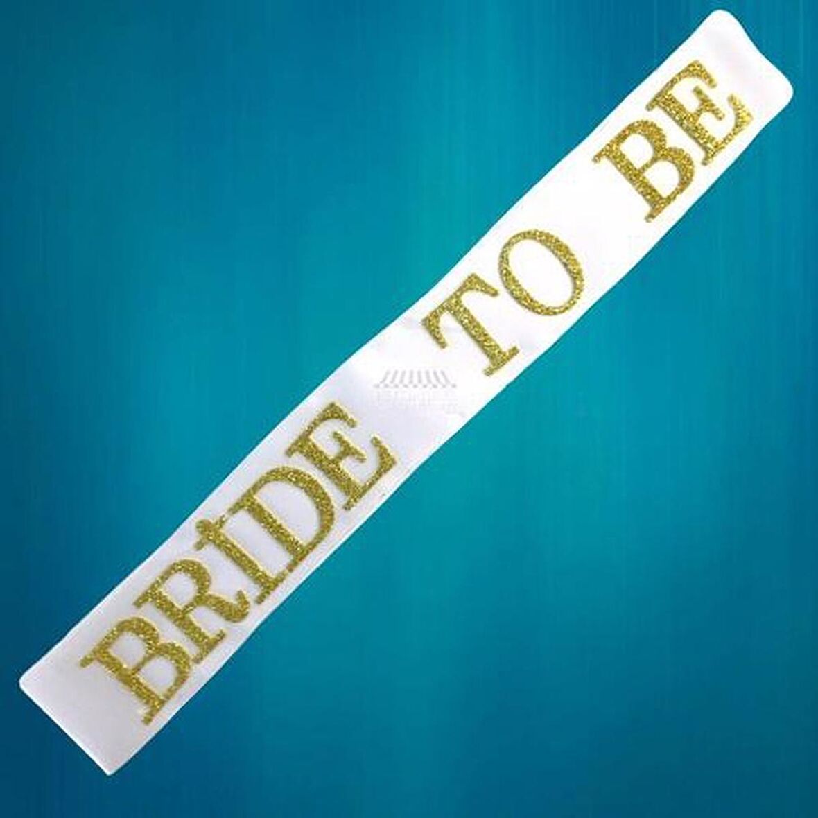 Bride To Be Yazılı Beyaz Üstüne Gold Yaldızlı Kuşak Bekarlığa Veda Partisi Konsepti