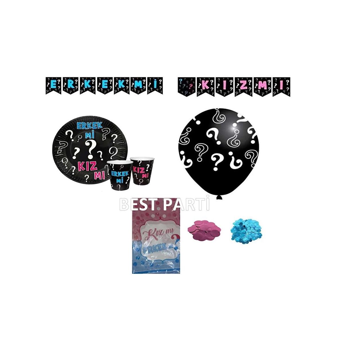 Erkek Mi Kız Mı Cinsiyet Belirleme Partisi Setisi 