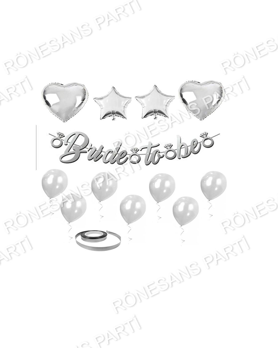 Bekarlığa Veda Partisi Gümüş Set