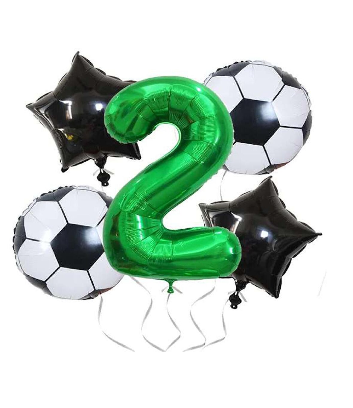Yeşil Rakam Futbol Temalı Balon Seti Yaş 2