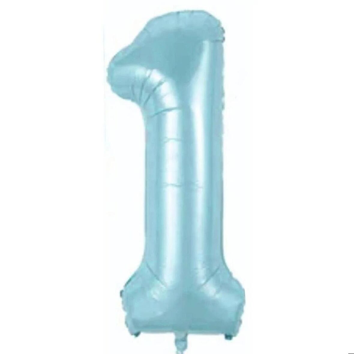 1 Açık Mavi Renk Rakam Folyo Balon 80 cm