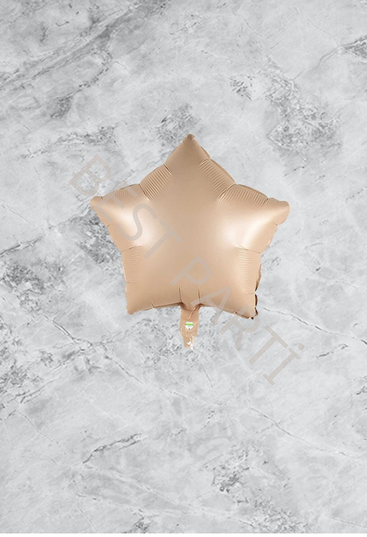 Kum Beji Renk Yıldız Folyo Balon 45 cm 1 Adet