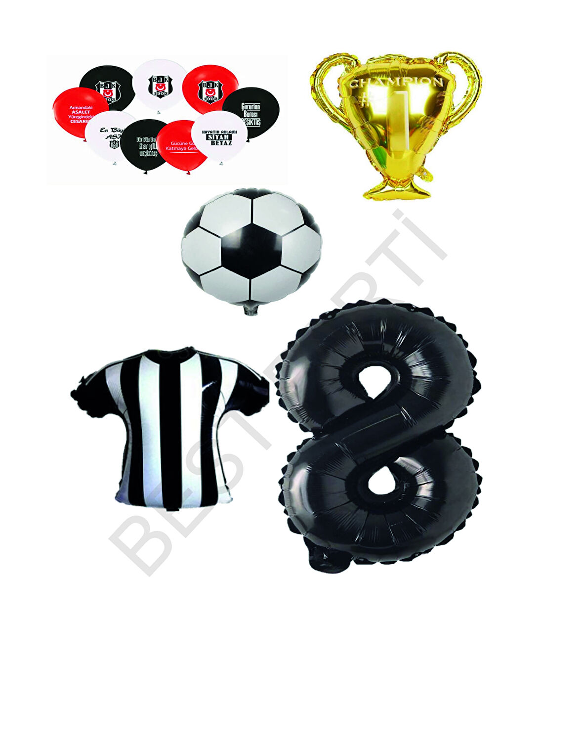Beşiktaş Konsept Balon Seti Yaş 8