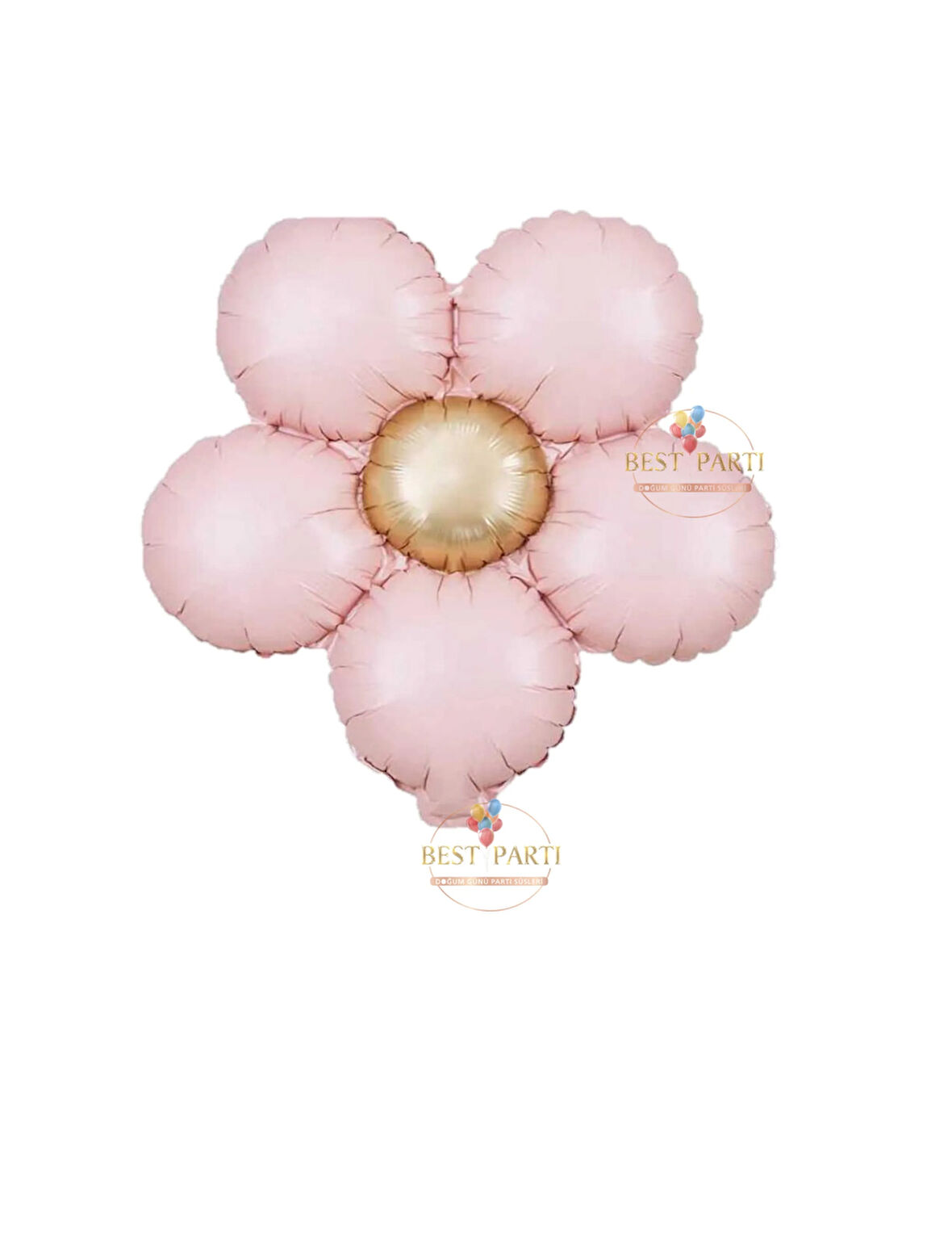 Best Retro Pembe Renk Papatya Folyo Balon