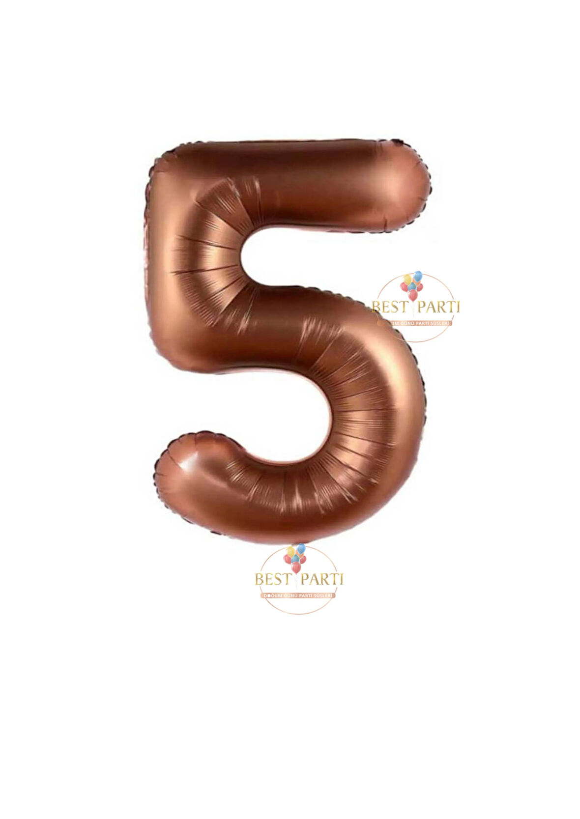 Best 5 Yaş Kahverengi Rakam Folyo Balon