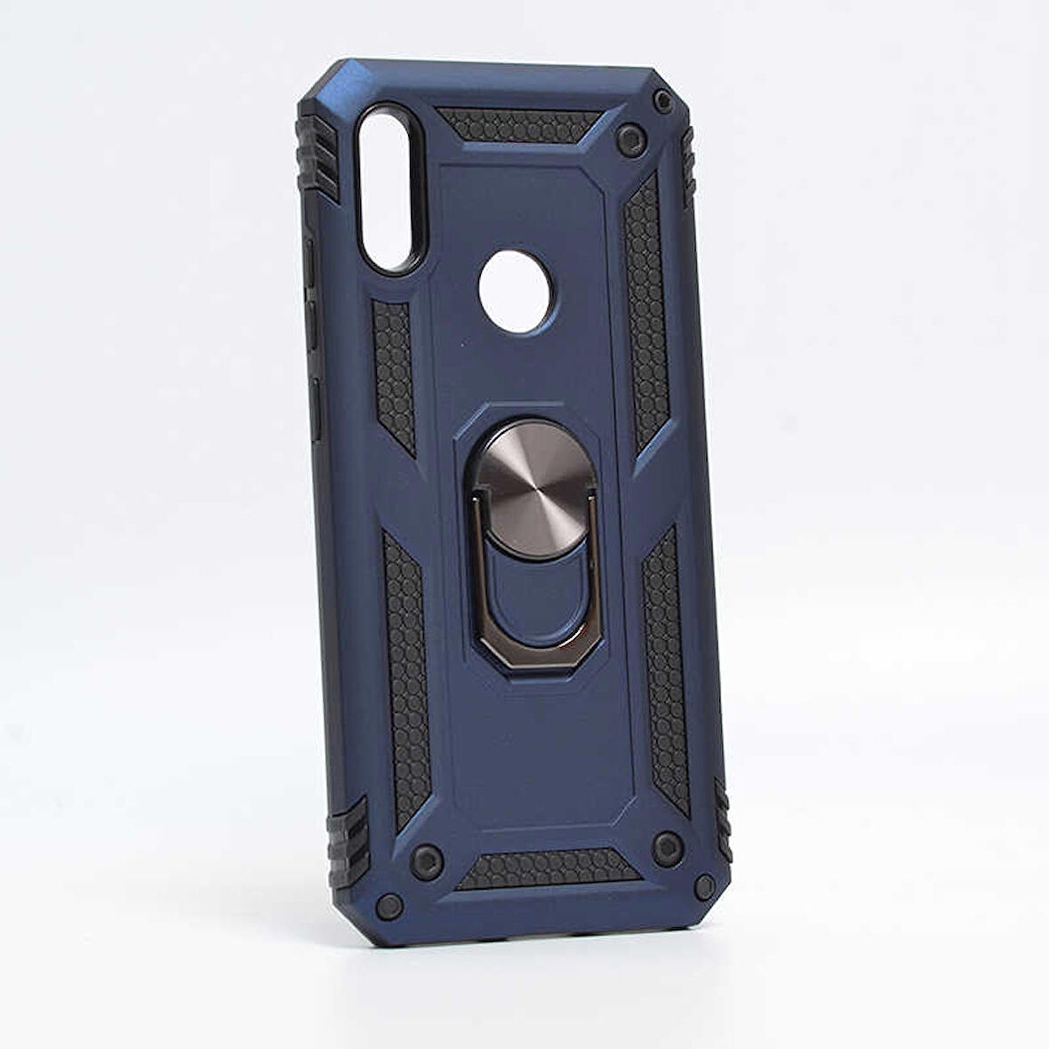 Huawei Y6S 2019 Uyumlu Kılıf Standlı Manyetik Yüzüklü Military Ring TPU Cover
