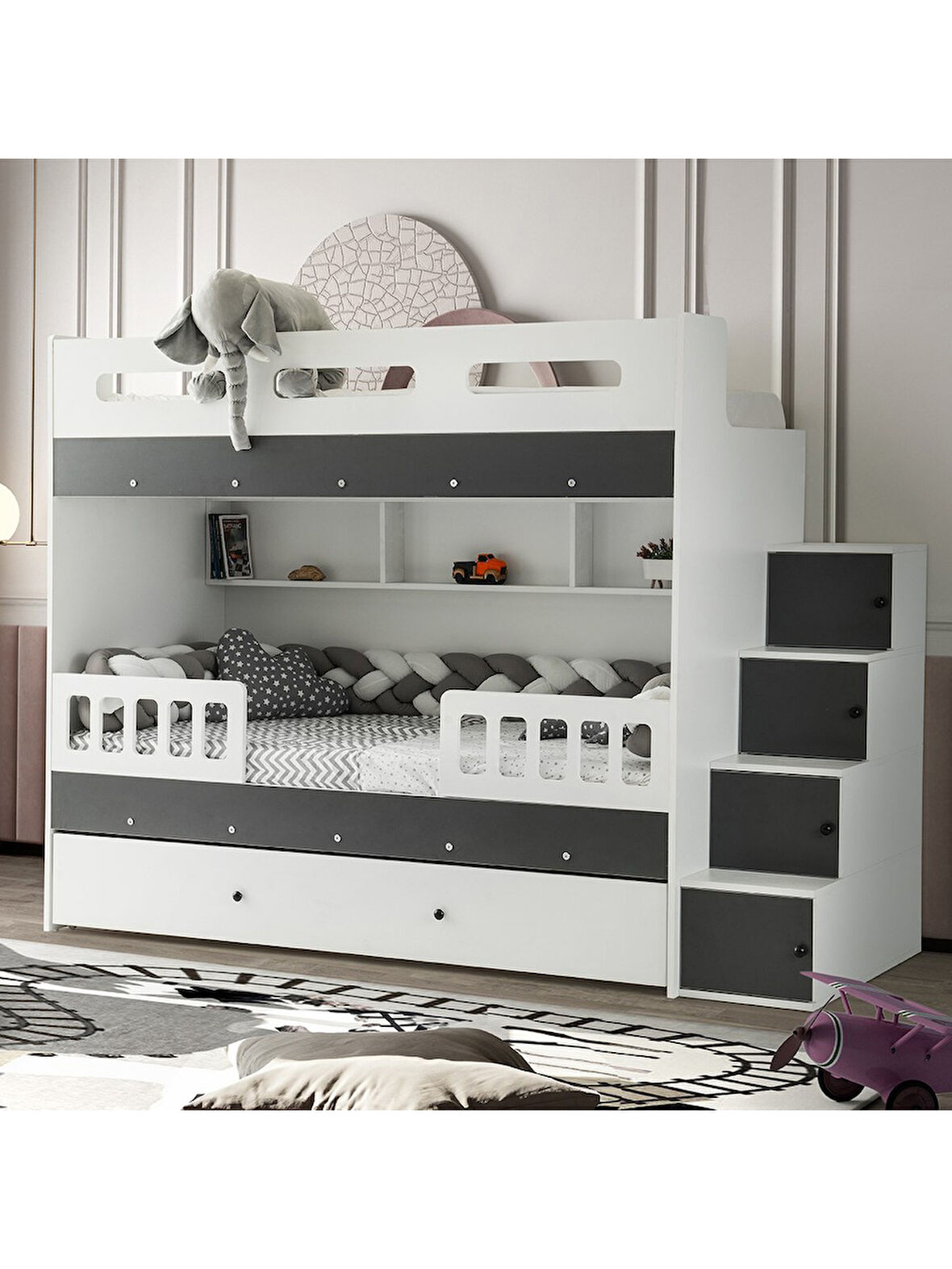 Berlin Yavrulu Ranza Anstrasit&Beyaz Çelik Destekli %100 MDF