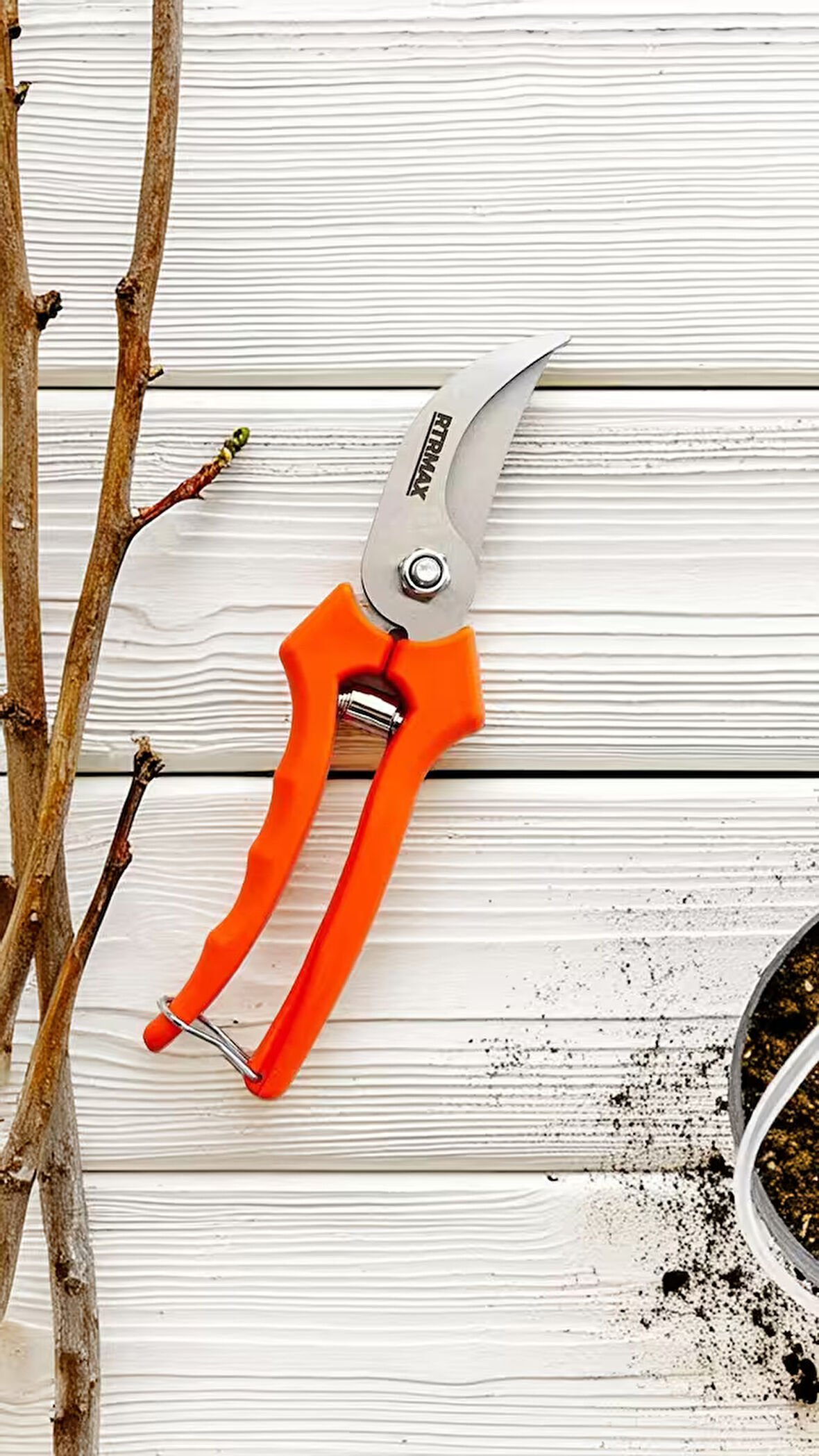 Budama Makası Turuncu Plastik Saplı