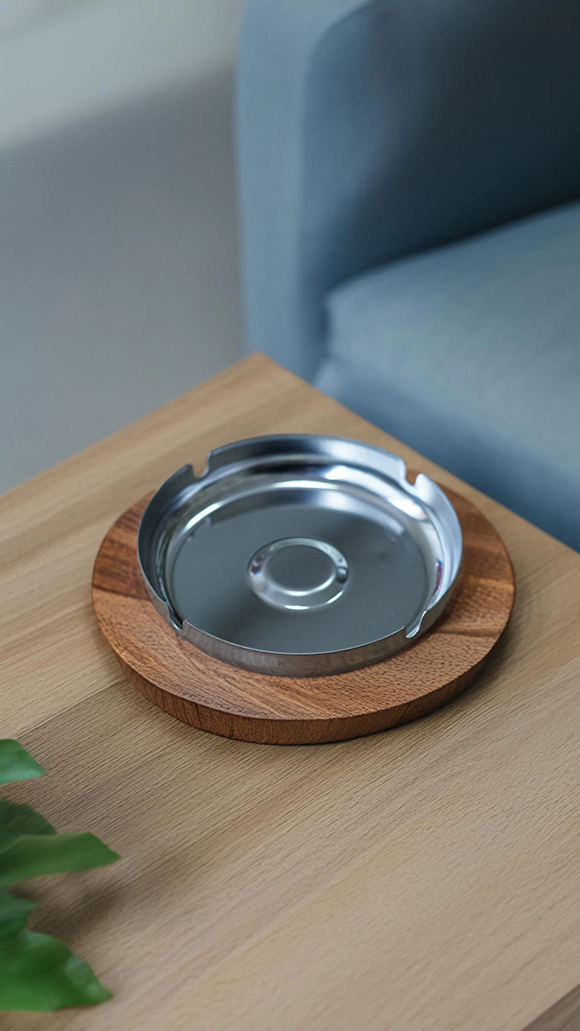 4'lü Paket - Kafe , Restoran , Masaüstü Paslanmaz Yuvarlak Metal Kül Tablası