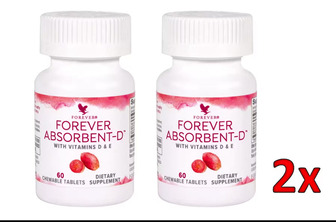 Forever Absorbent D - D ve E Vitamin İçerir- Takviye Edici Gıda - 2 Adet