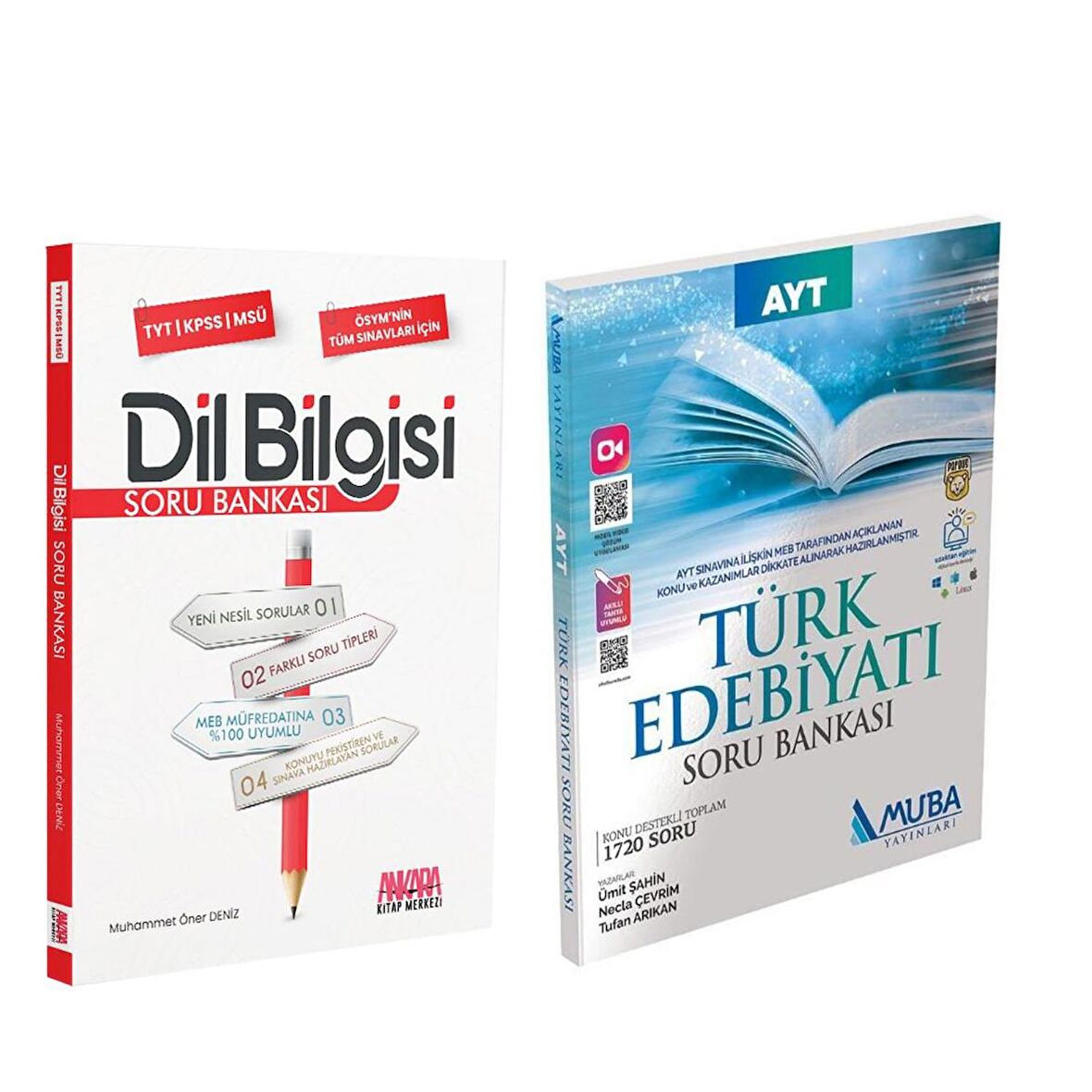 Muba AYT Edebiyat ve AKM Dil Bilgisi Soru Bankası Seti 2 Kitap
