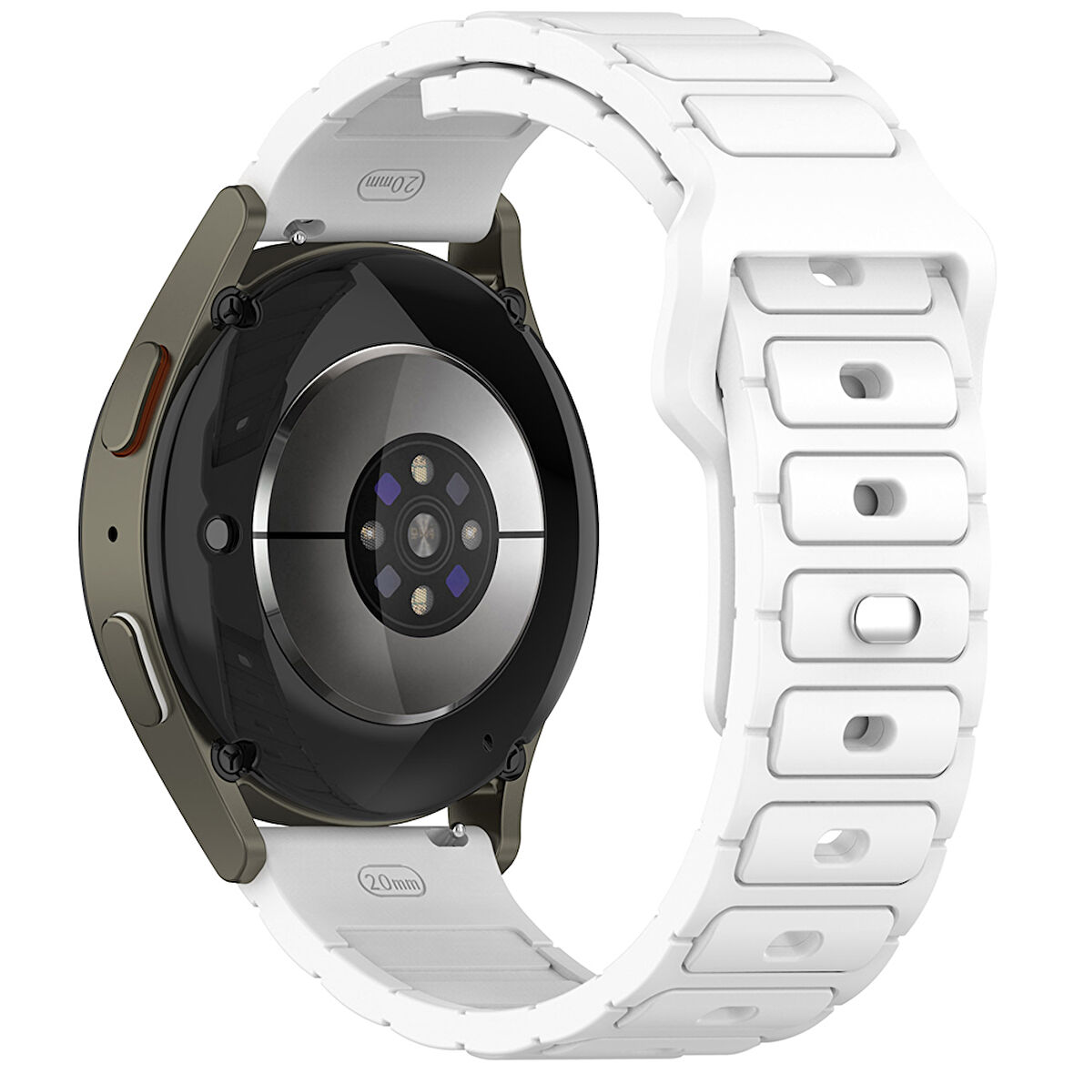 Xiaomi Amazfit Pace Uyumlu 22mm Kordon Suya Karşı Dayanıklı Delikli Hafif ve Esnek Silikon Kayış