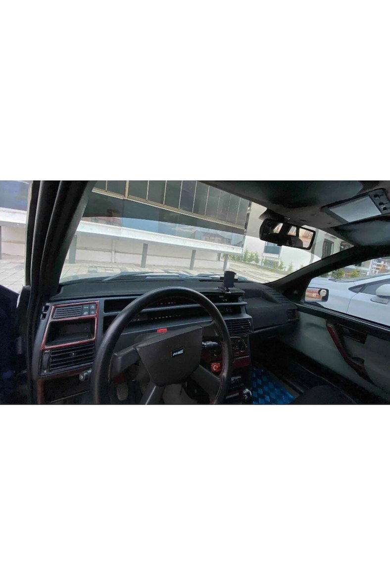 Dijital Göstergeli Fiat Tempra / Tipo Modellerine Uygun Torpido Koruma Halısı Siyah Kenar Renk Siyah