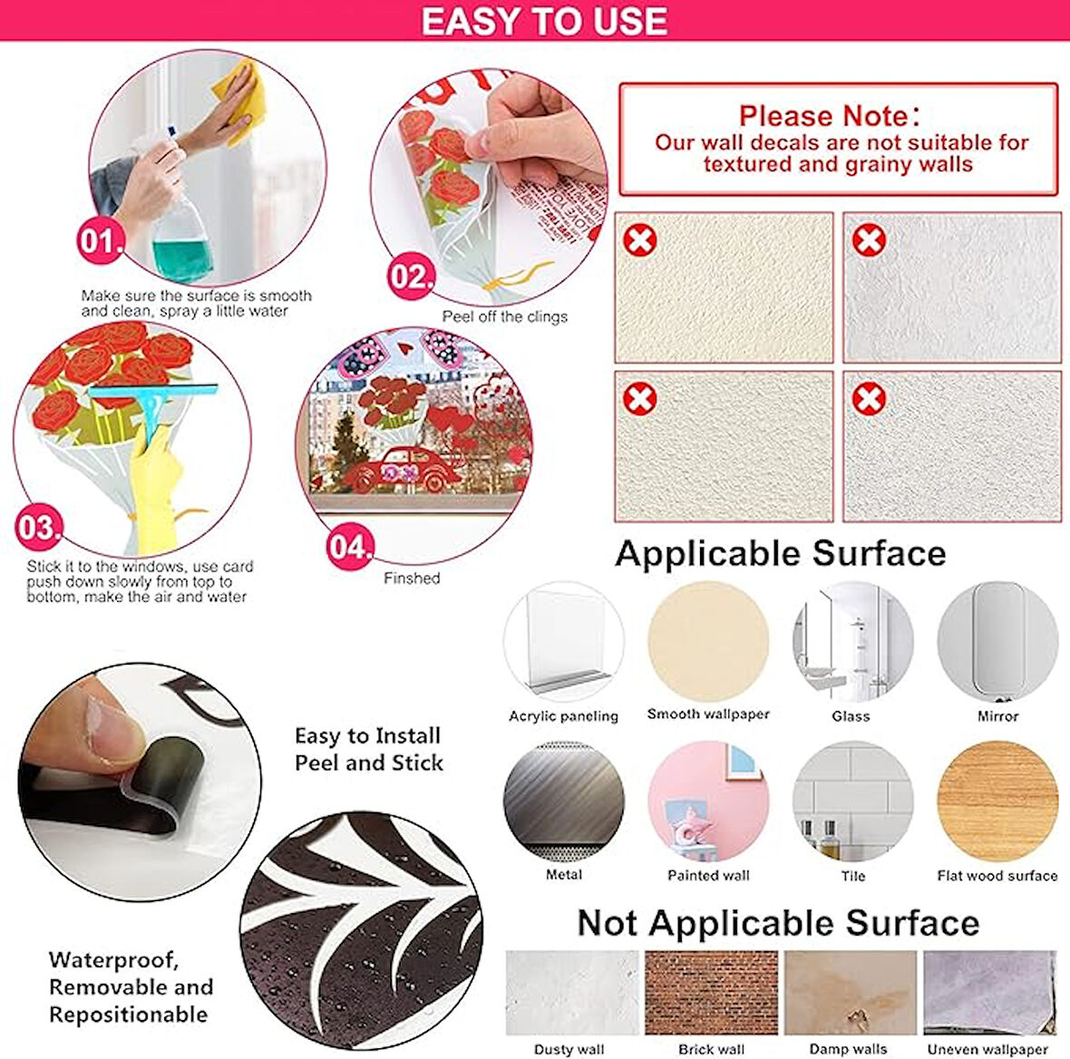 Tropikal Bitkiler Duvar Stickerı Model A