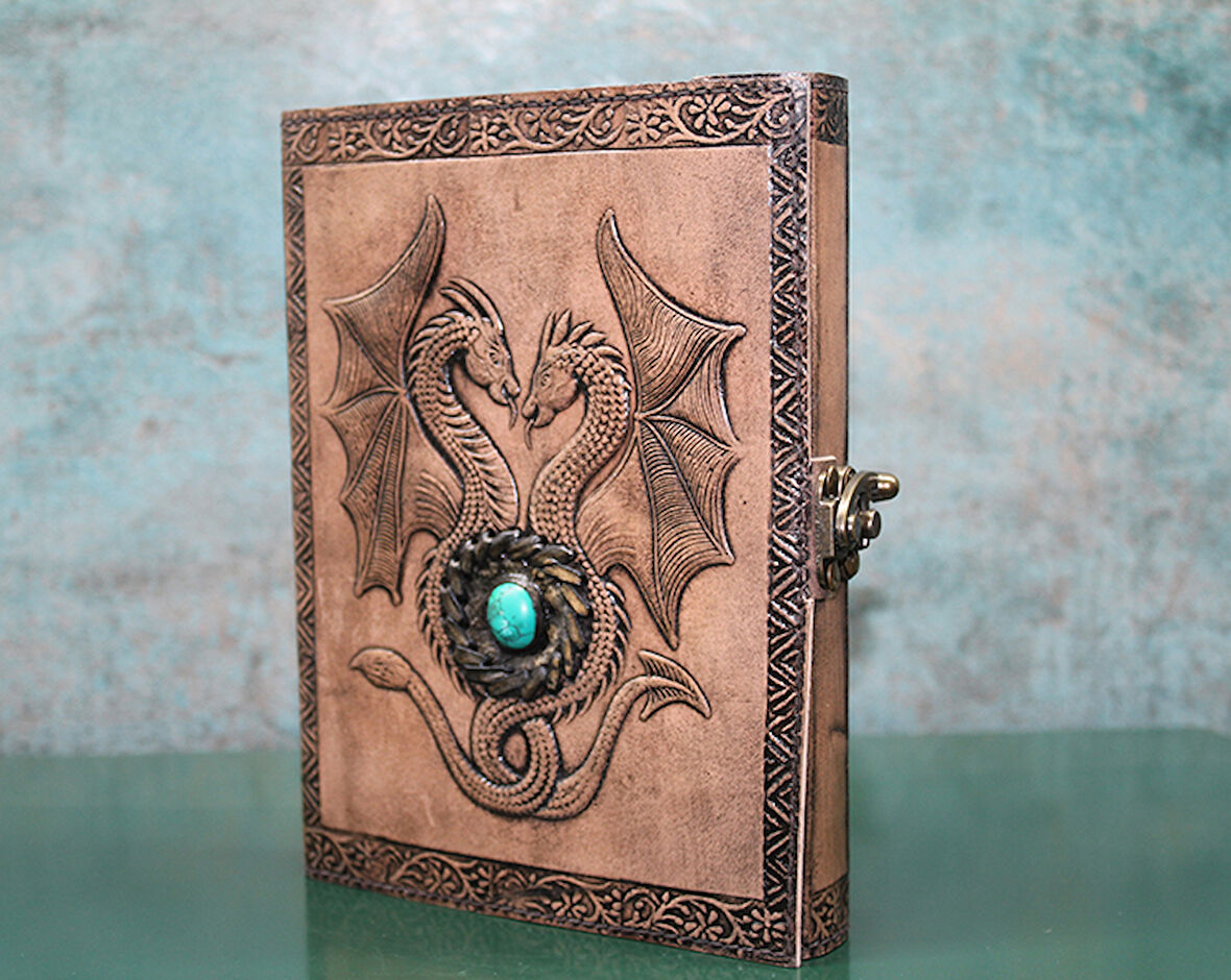 Taşlı Deri Defter Model 8