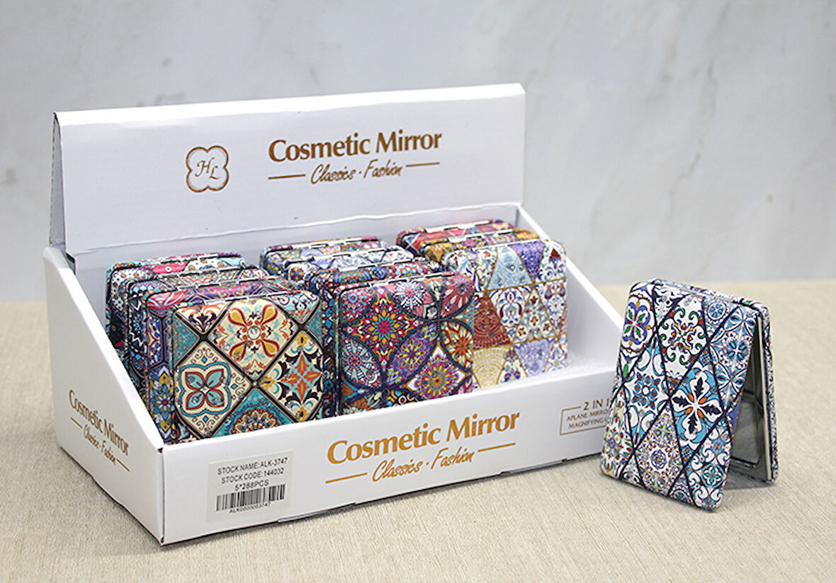 Taşlı El Aynası Dikdörtgen Kalın Model 6