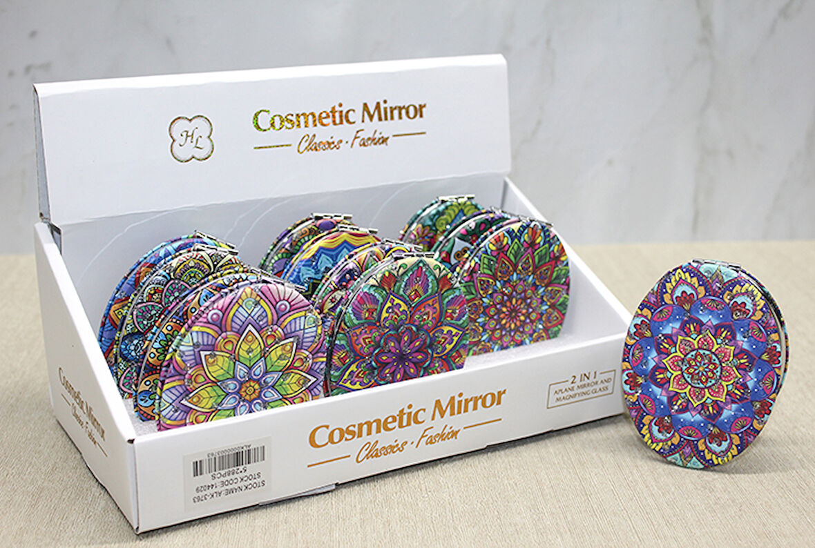 Taşlı El Aynası Oval İnce Model 3