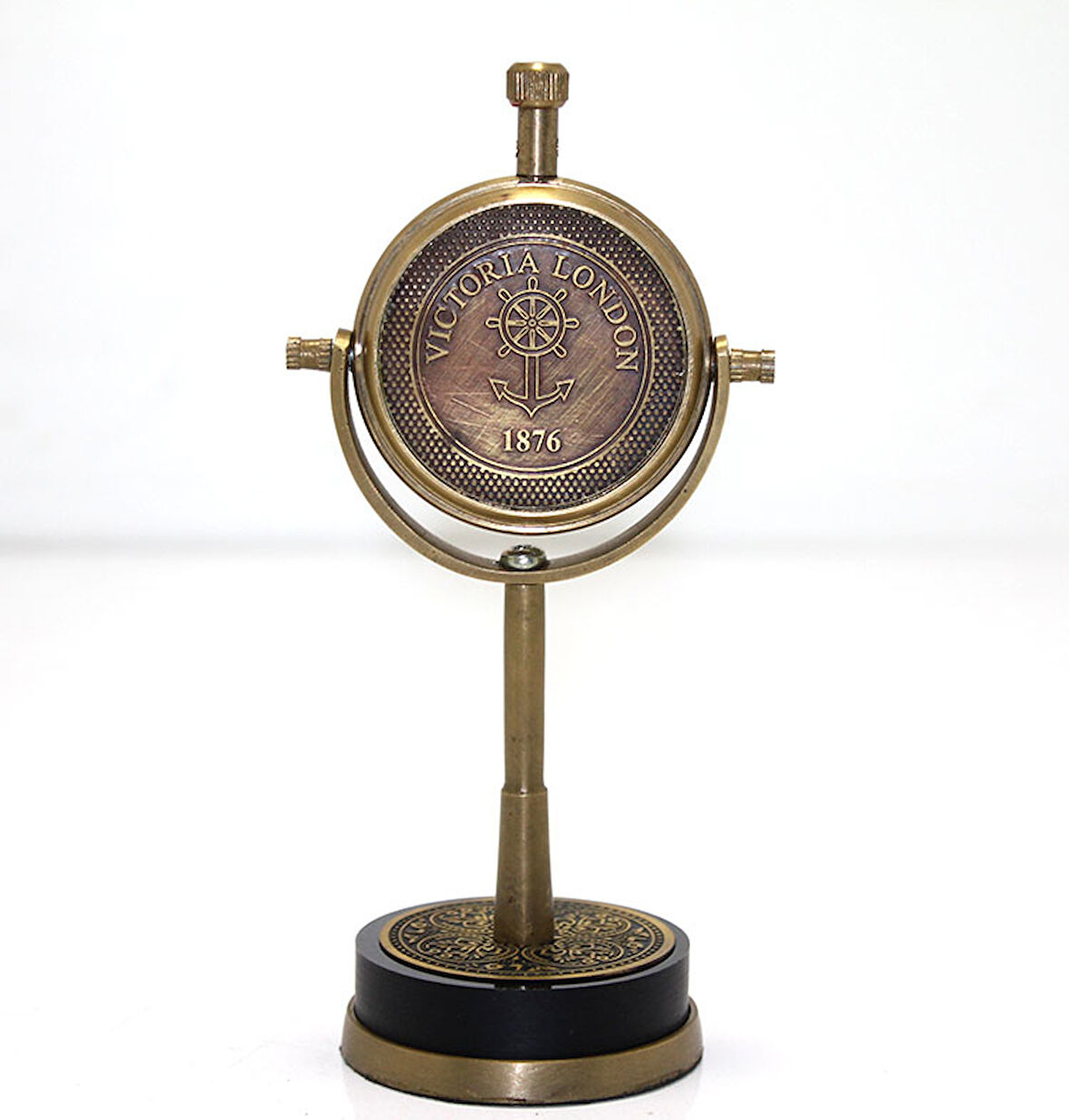 Masa Üstü Pirinç Saat Model 4