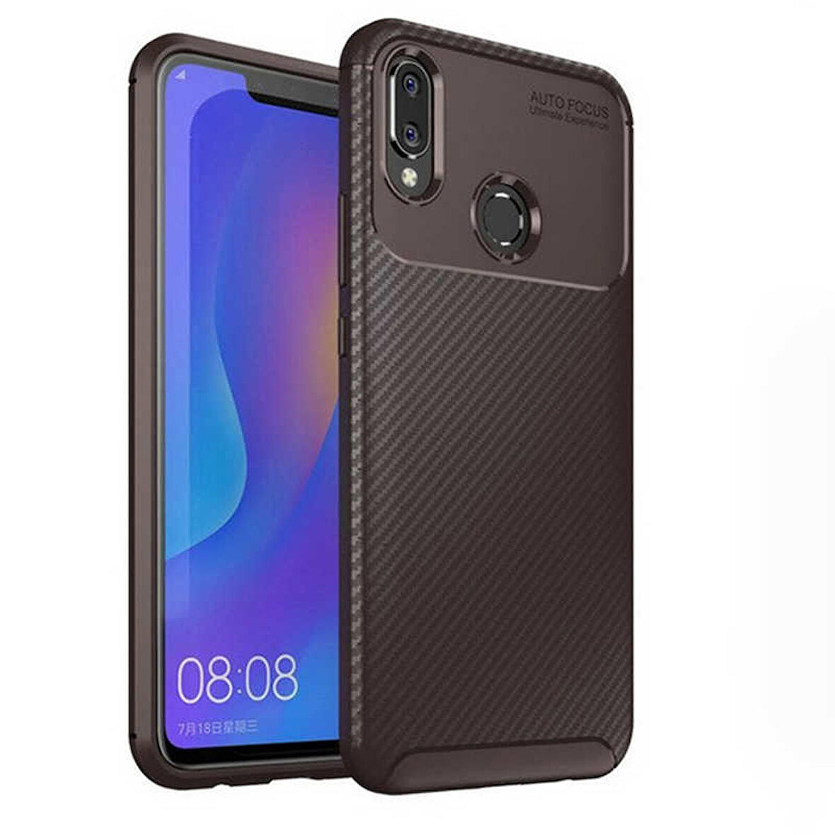 Huawei Honor Play Uyumlu Kılıf Ultra Slim Fit Karbon Silikon