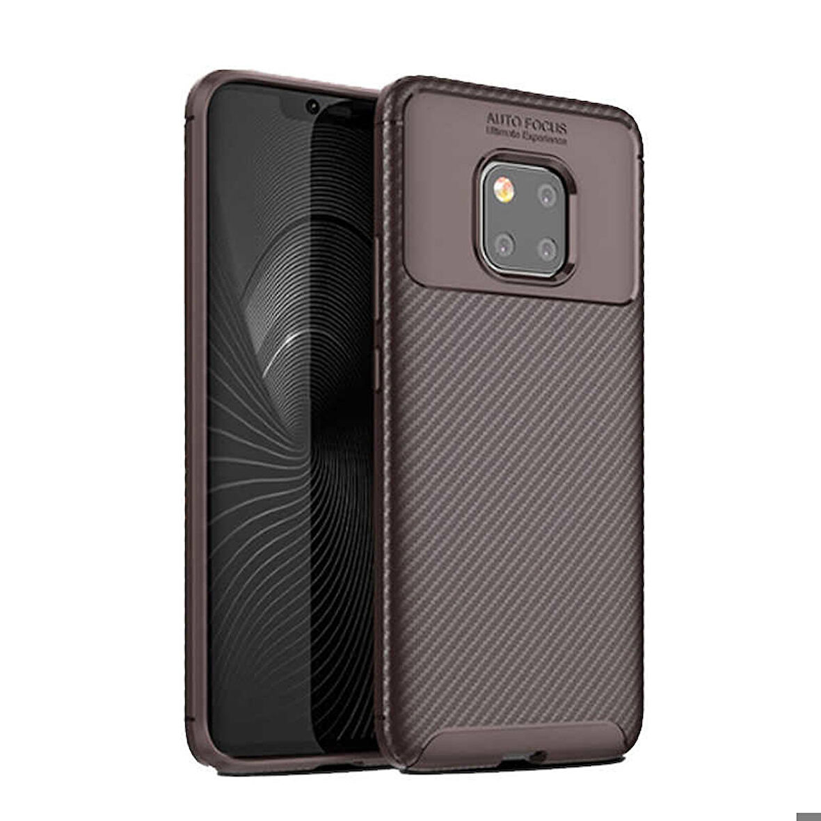 Huawei Mate 20 Pro Uyumlu Kılıf Ultra Slim Fit Karbon Silikon