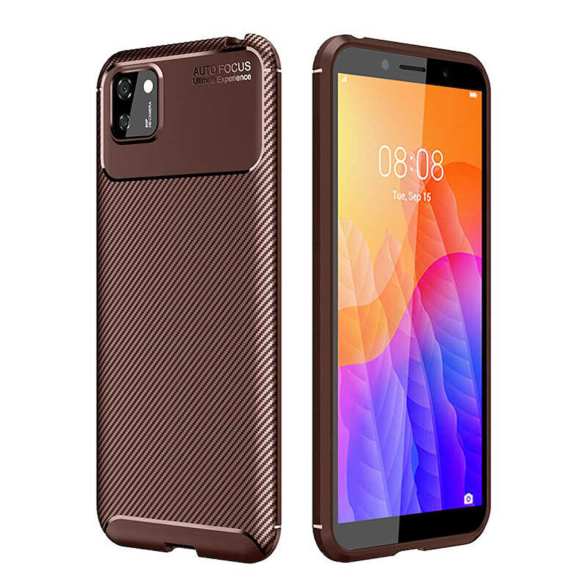 Huawei Y5P Uyumlu Kılıf Ultra Slim Fit Karbon Silikon