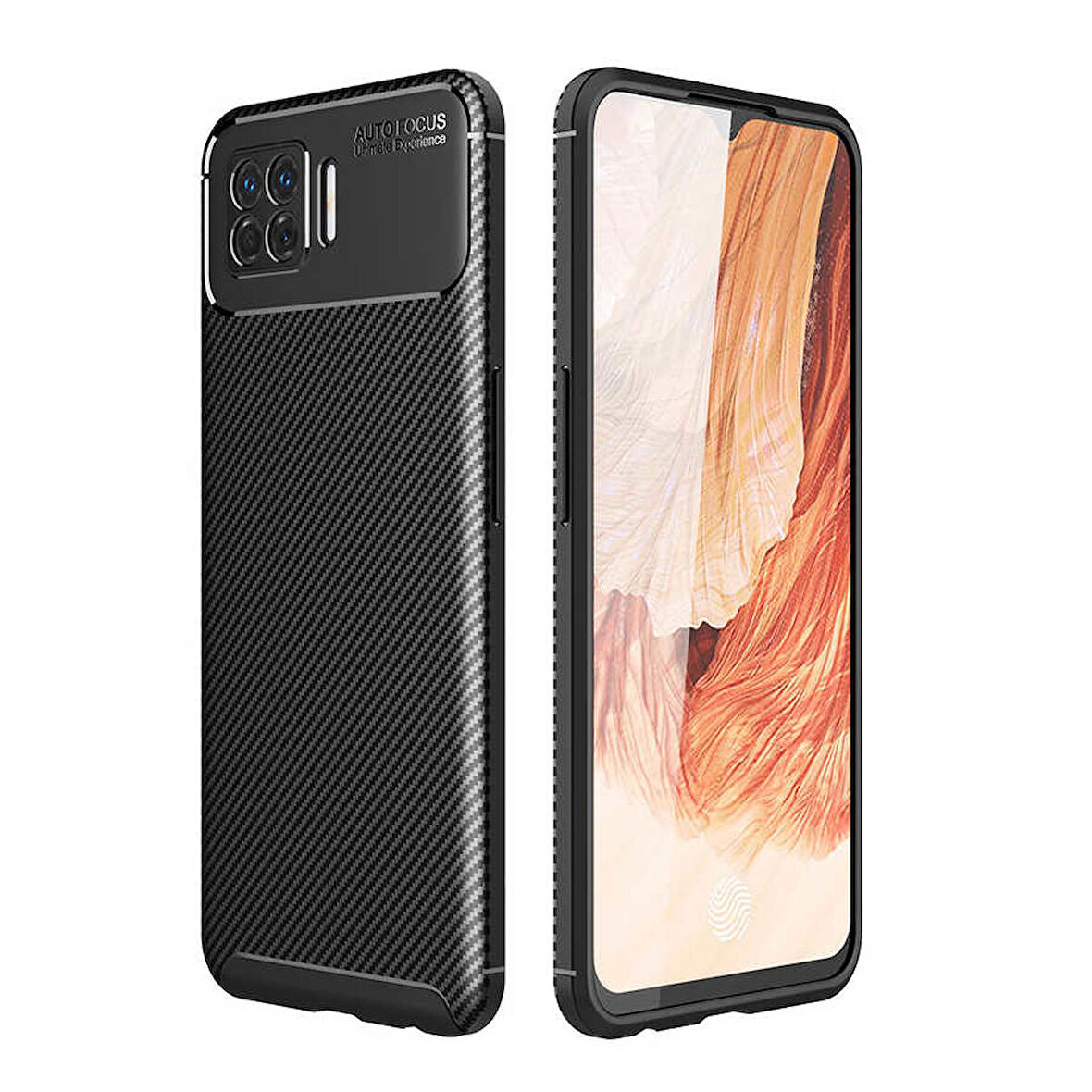 Oppo A73 Uyumlu Kılıf Ultra Slim Fit Karbon Silikon