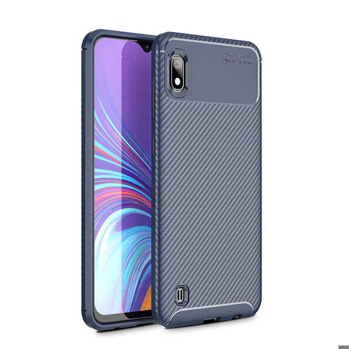 Samsung Galaxy A10 Uyumlu Kılıf Ultra Slim Fit Karbon Silikon