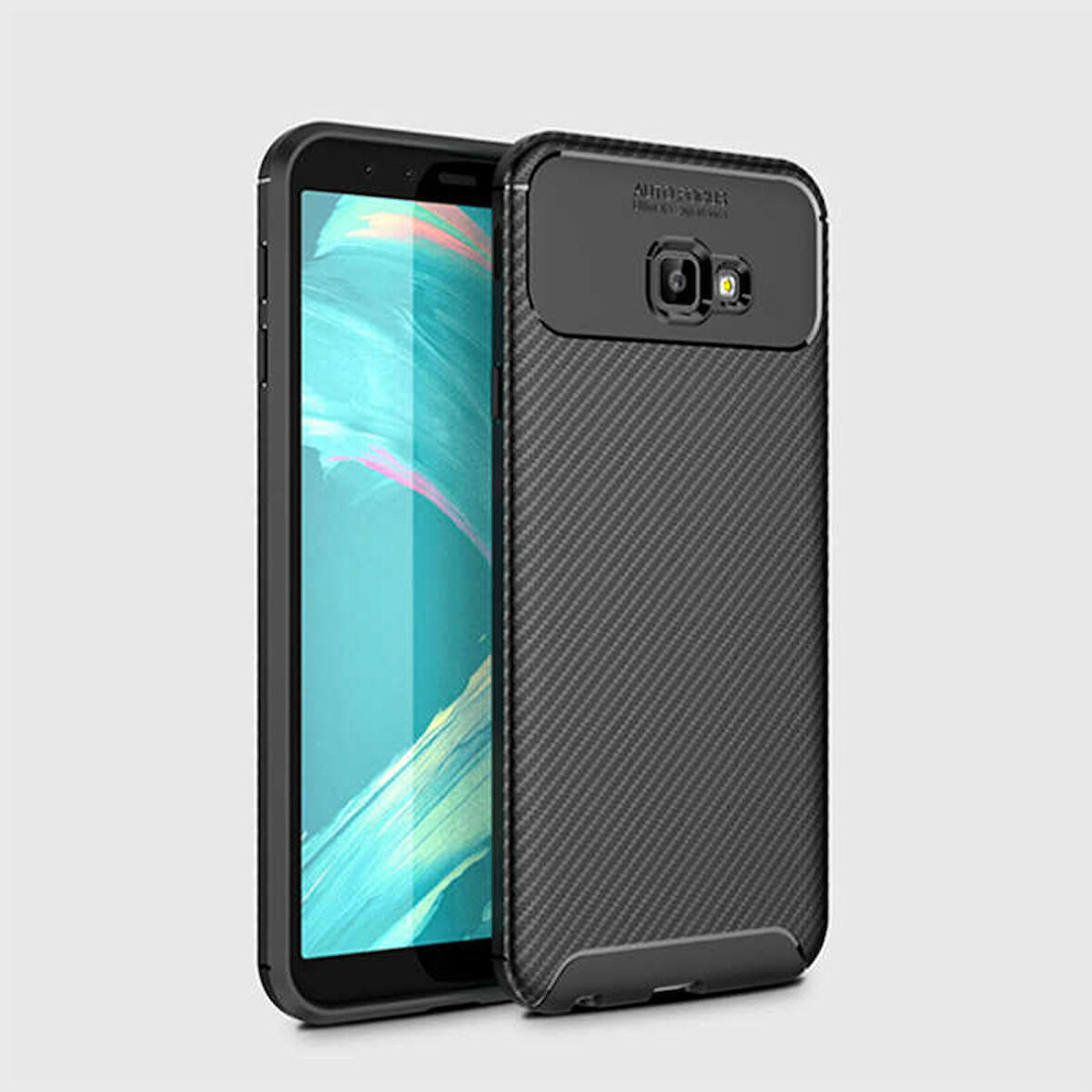 Samsung Galaxy J4 Plus Uyumlu Kılıf Ultra Slim Fit Karbon Silikon