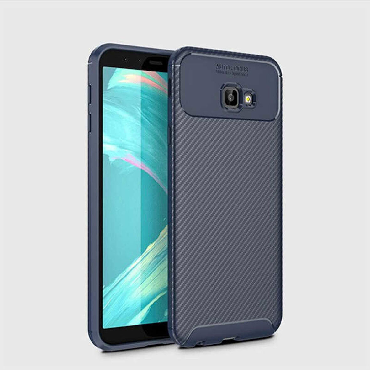 Samsung Galaxy J4 Plus Uyumlu Kılıf Ultra Slim Fit Karbon Silikon