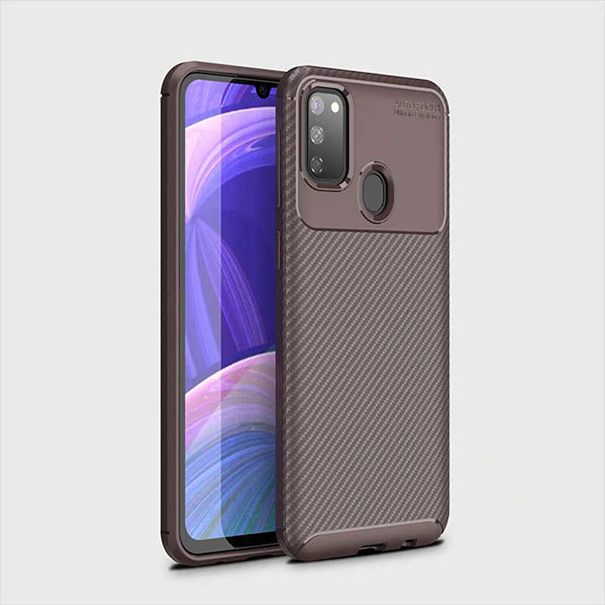 Samsung Galaxy M30S Uyumlu Kılıf Ultra Slim Fit Karbon Silikon