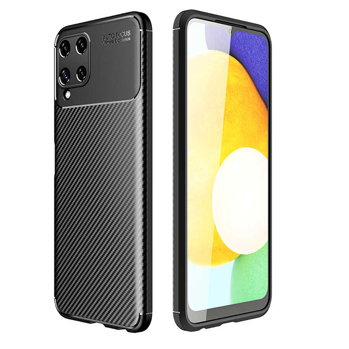 Samsung Galaxy M32 Uyumlu Kılıf Ultra Slim Fit Karbon Silikon